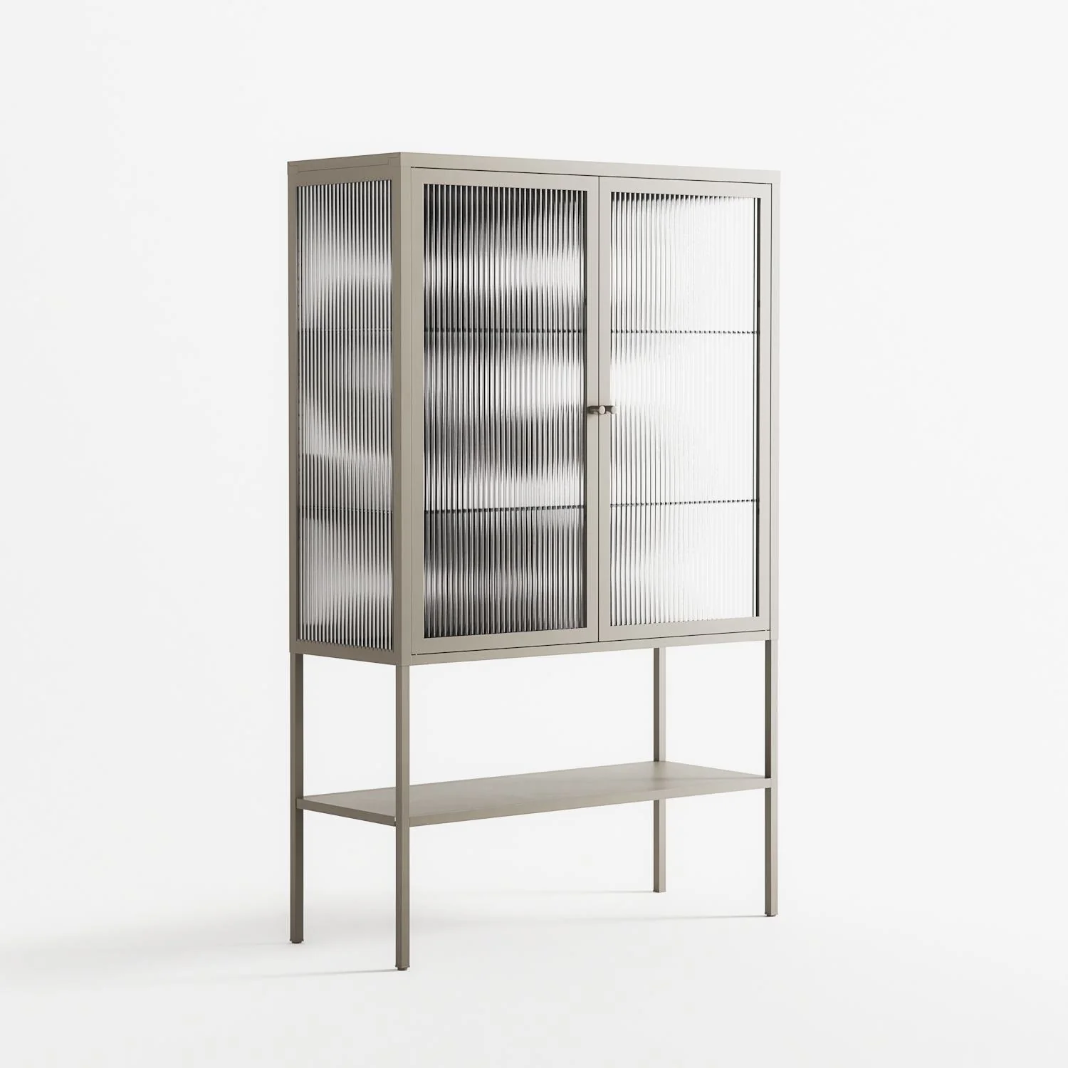 Black Waves - Loft Cabinet - Alexander Khabbazi - Pebble - Reeded glass - Image 4