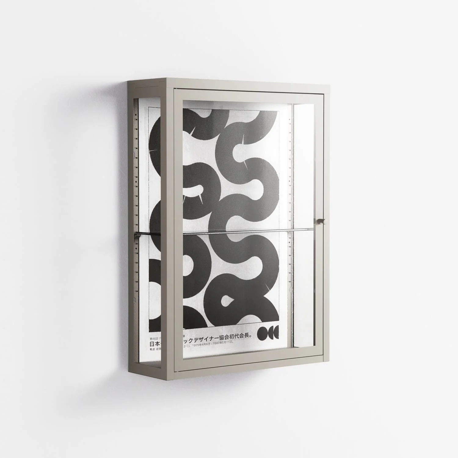 Black Waves - Wall Cabinet - Alexander Khabbazi - Pebble - Clear glass - Image 3