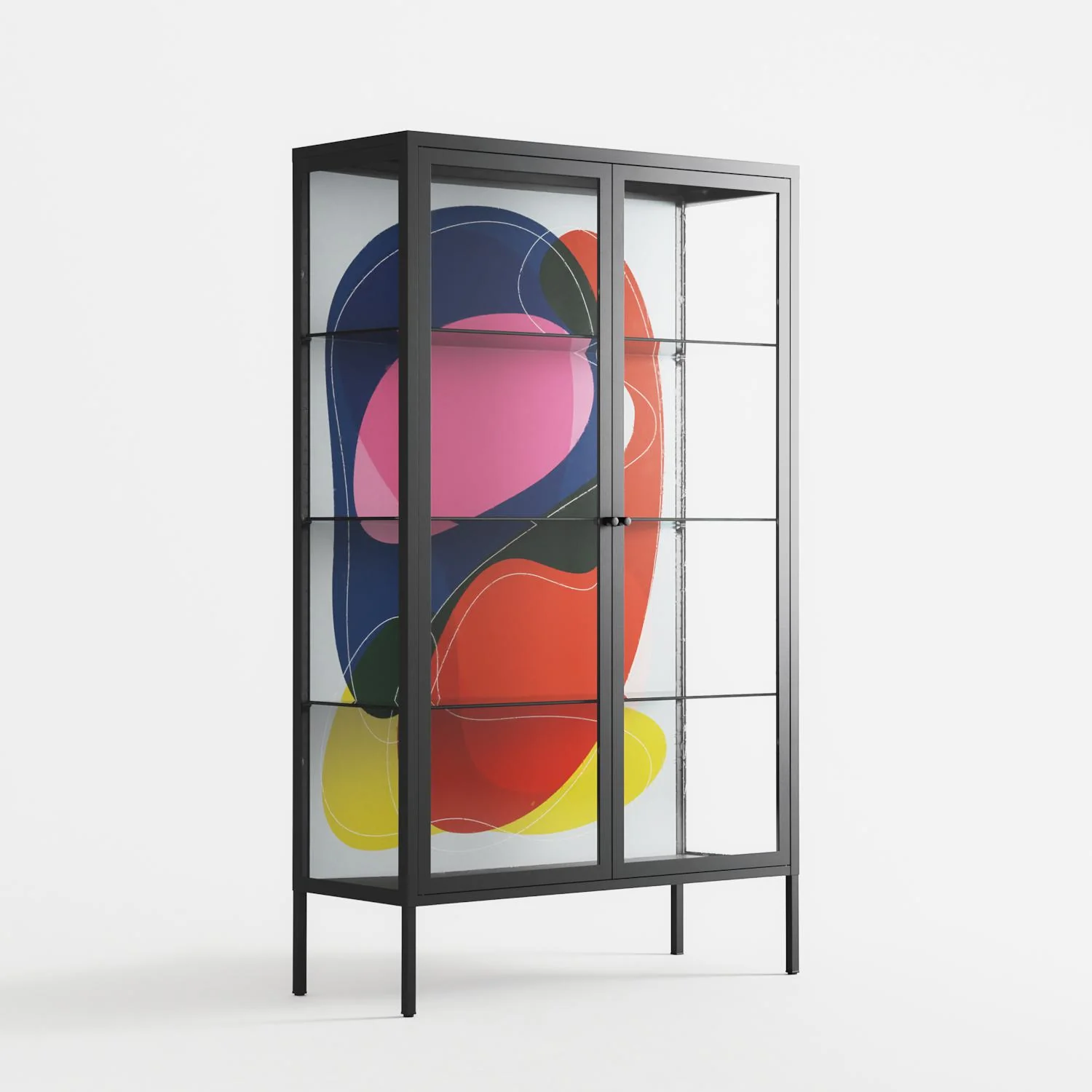 Blends - Cabinet - Vratislav Pecka - Antracite - Clear glass - Image 4