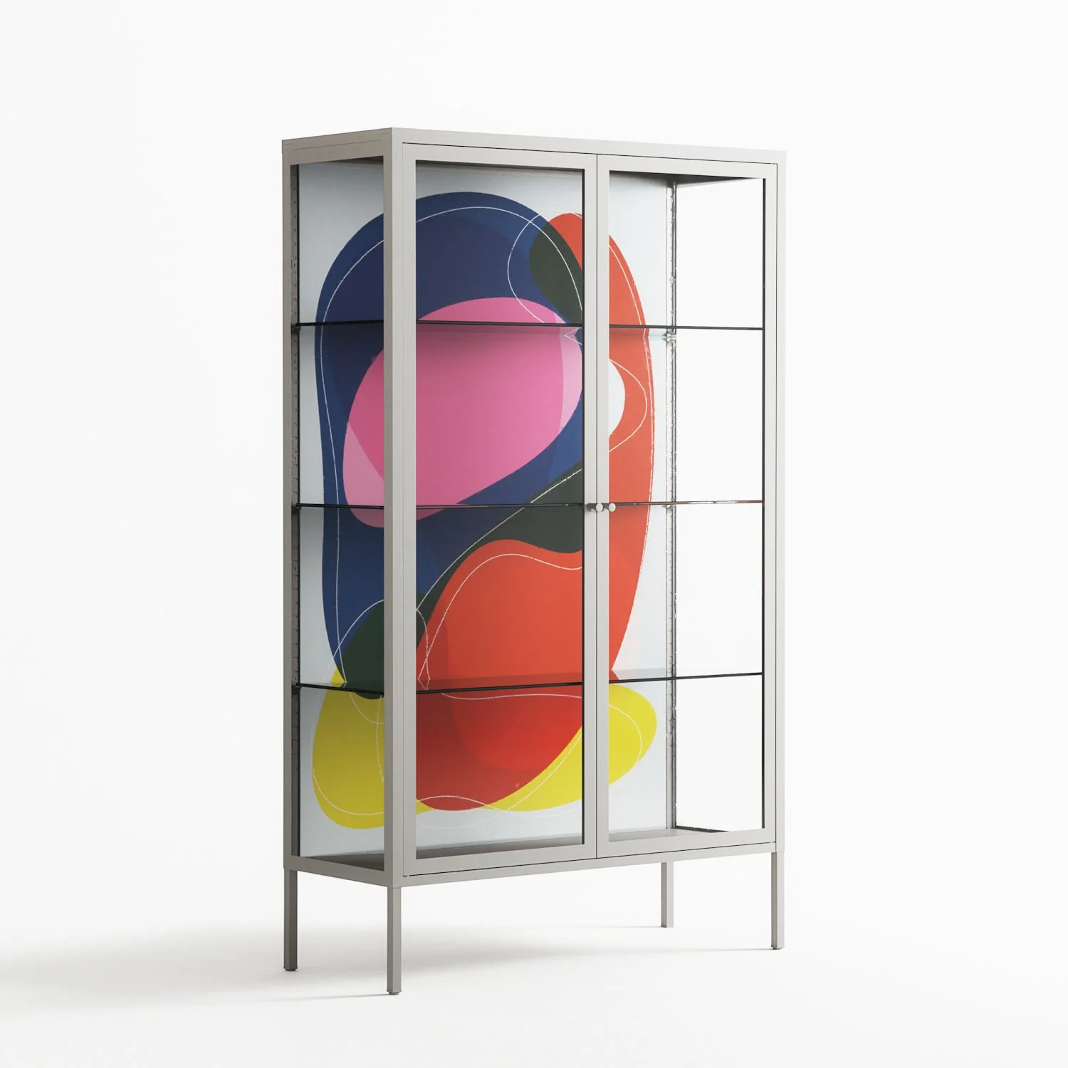Blends - Cabinet - Vratislav Pecka - Chalk - Clear glass - Image 4