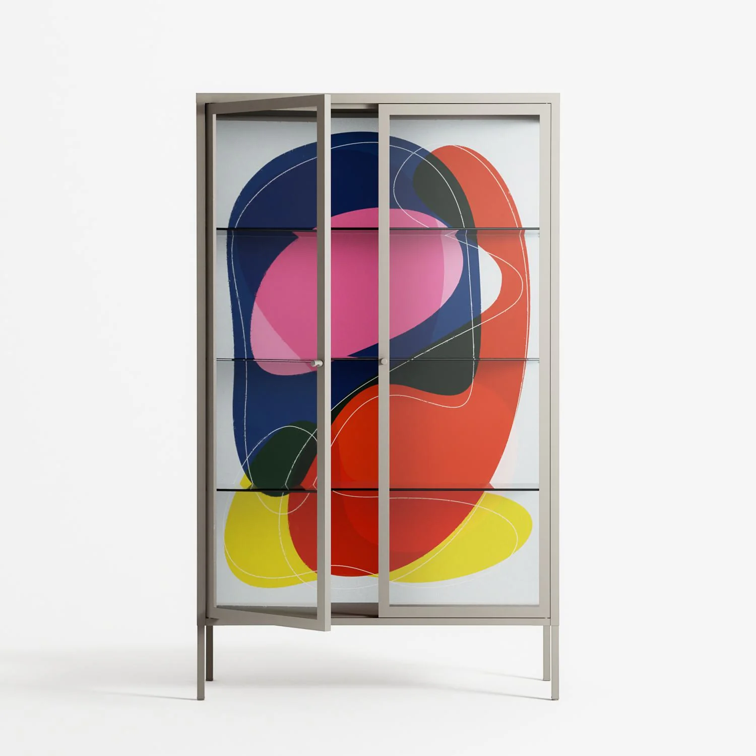Blends - Cabinet - Vratislav Pecka - Pebble - Clear glass - Image 2