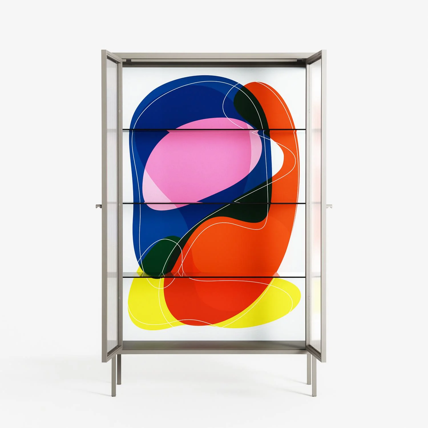 Blends - Cabinet - Vratislav Pecka - Pebble - Reeded glass - Image 3