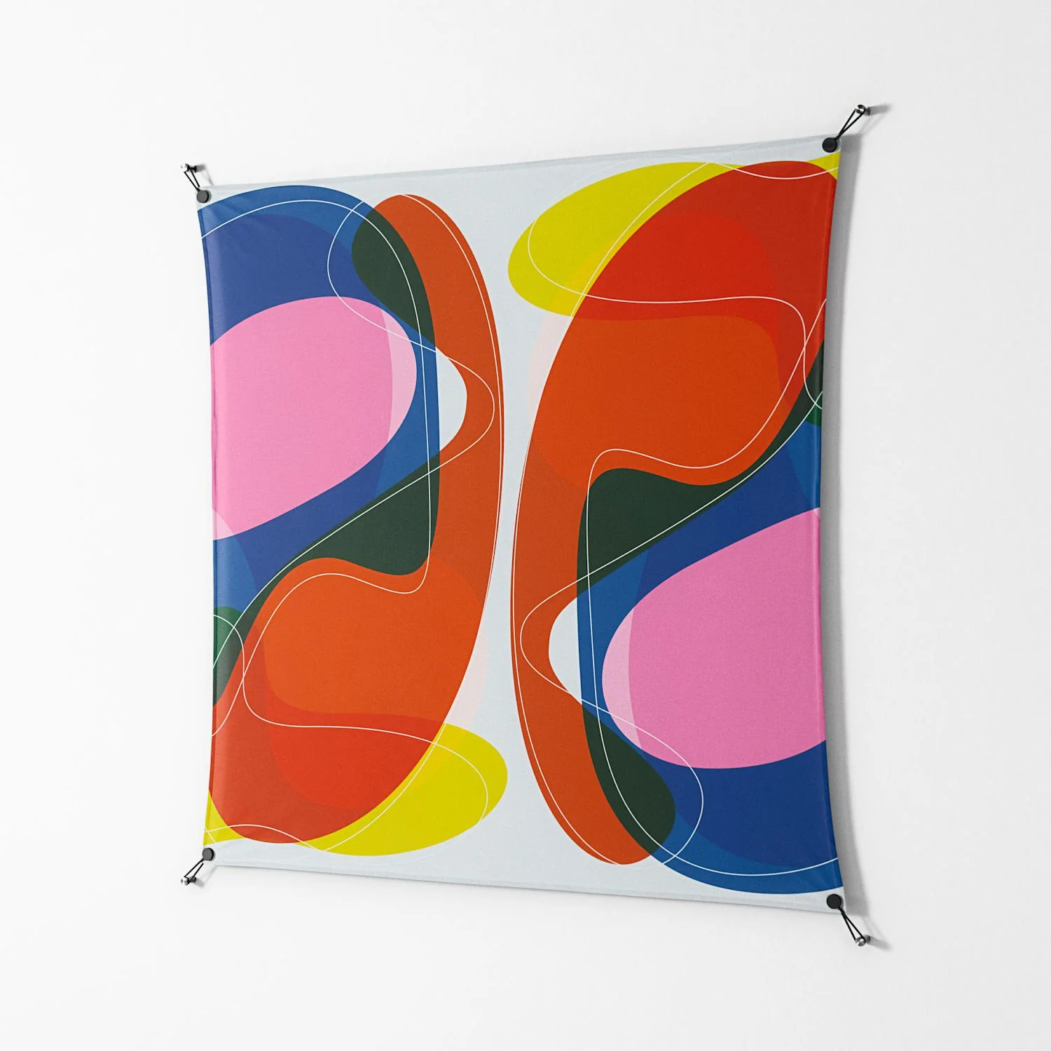 Blends Duo - Work On Wall - Vratislav Pecka - Black - 140 x 140 cm - Image 2