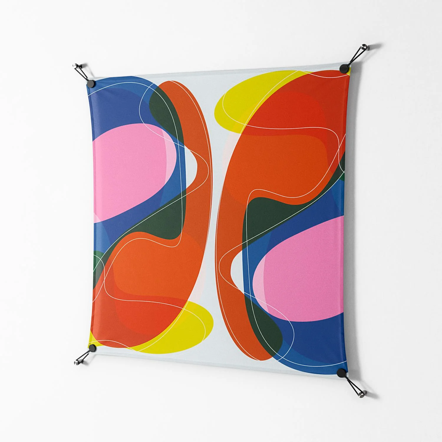 Blends Duo - Work On Wall - Vratislav Pecka - Black - 90 x 90 cm - Image 2