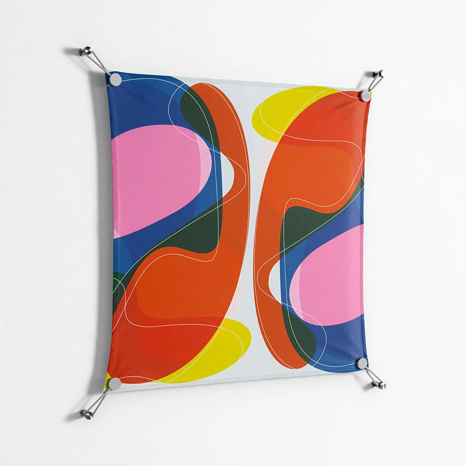 Blends Duo - Work On Wall - Vratislav Pecka - Silver - 70 x 70 cm - Image 2
