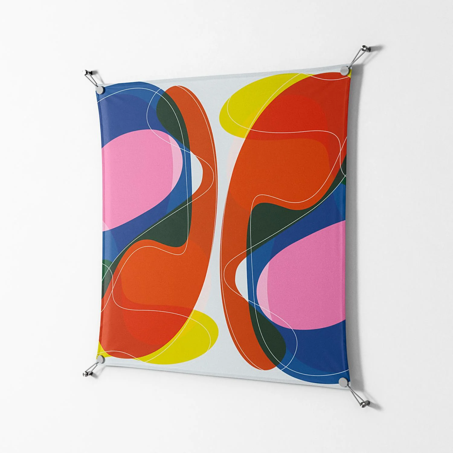 Blends Duo - Work On Wall - Vratislav Pecka - Silver - 90 x 90 cm - Image 2