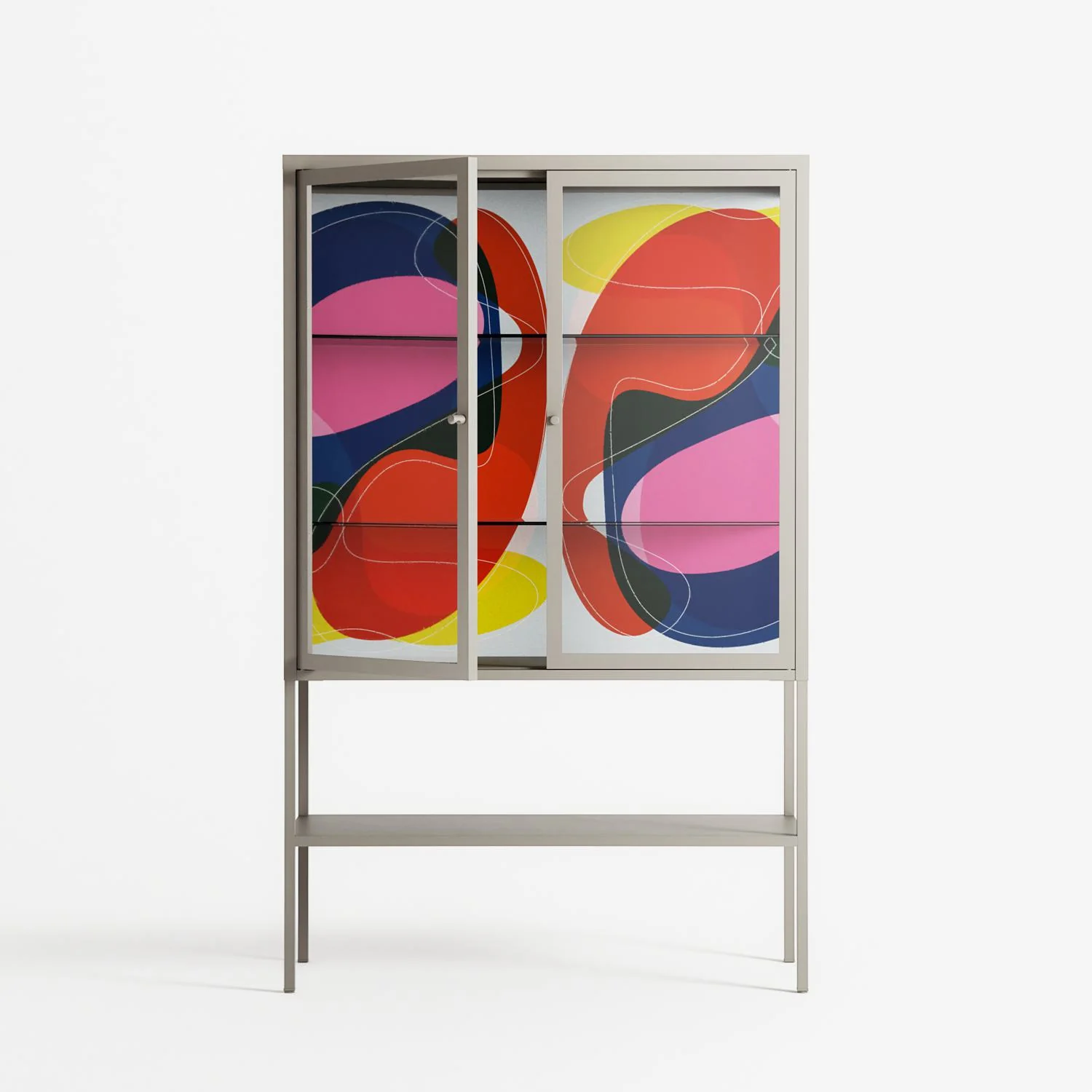 Blends - Loft Cabinet - Vratislav Pecka - Pebble - Clear glass - Image 2