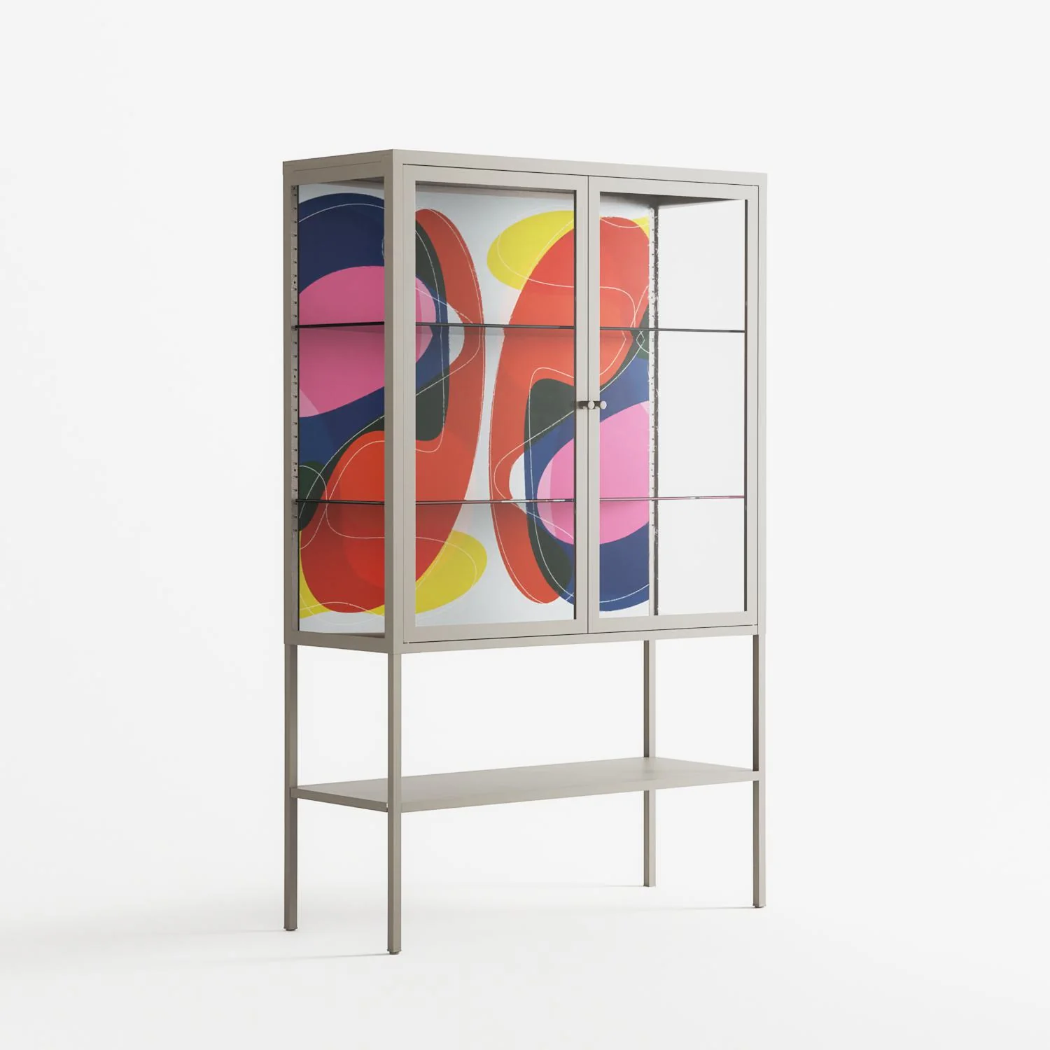 Blends - Loft Cabinet - Vratislav Pecka - Pebble - Clear glass - Image 4