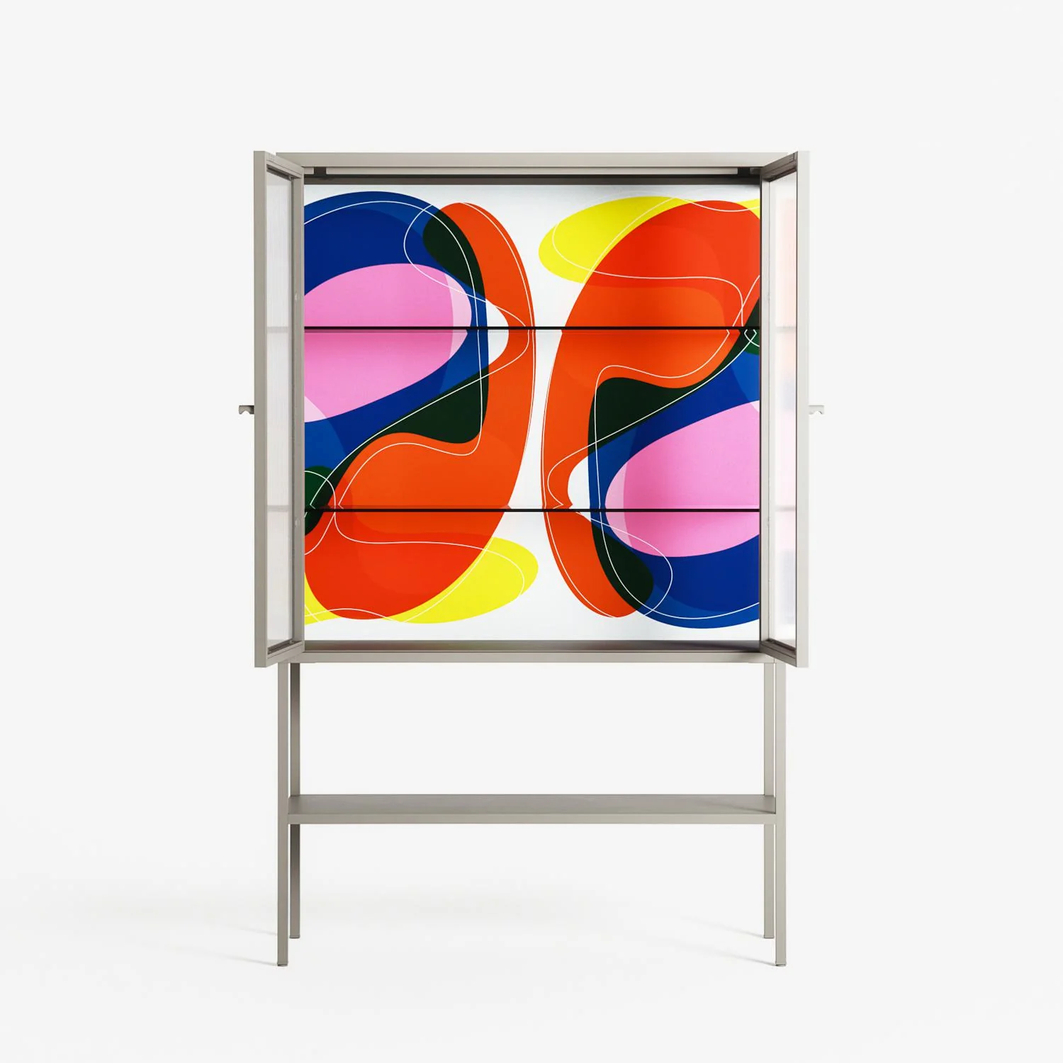 Blends - Loft Cabinet - Vratislav Pecka - Pebble - Reeded glass - Image 3