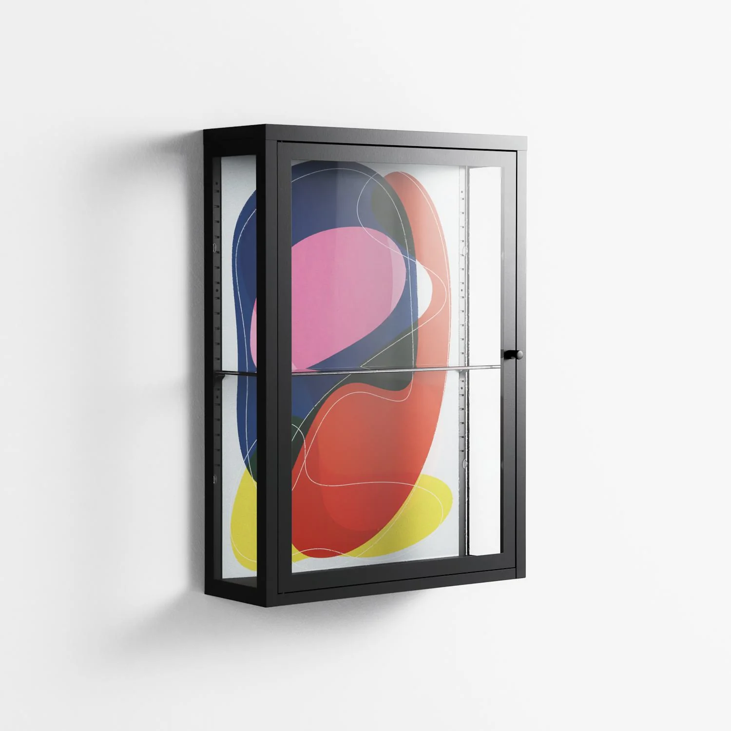 Blends - Wall Cabinet - Vratislav Pecka - Antracite - Clear glass - Image 4