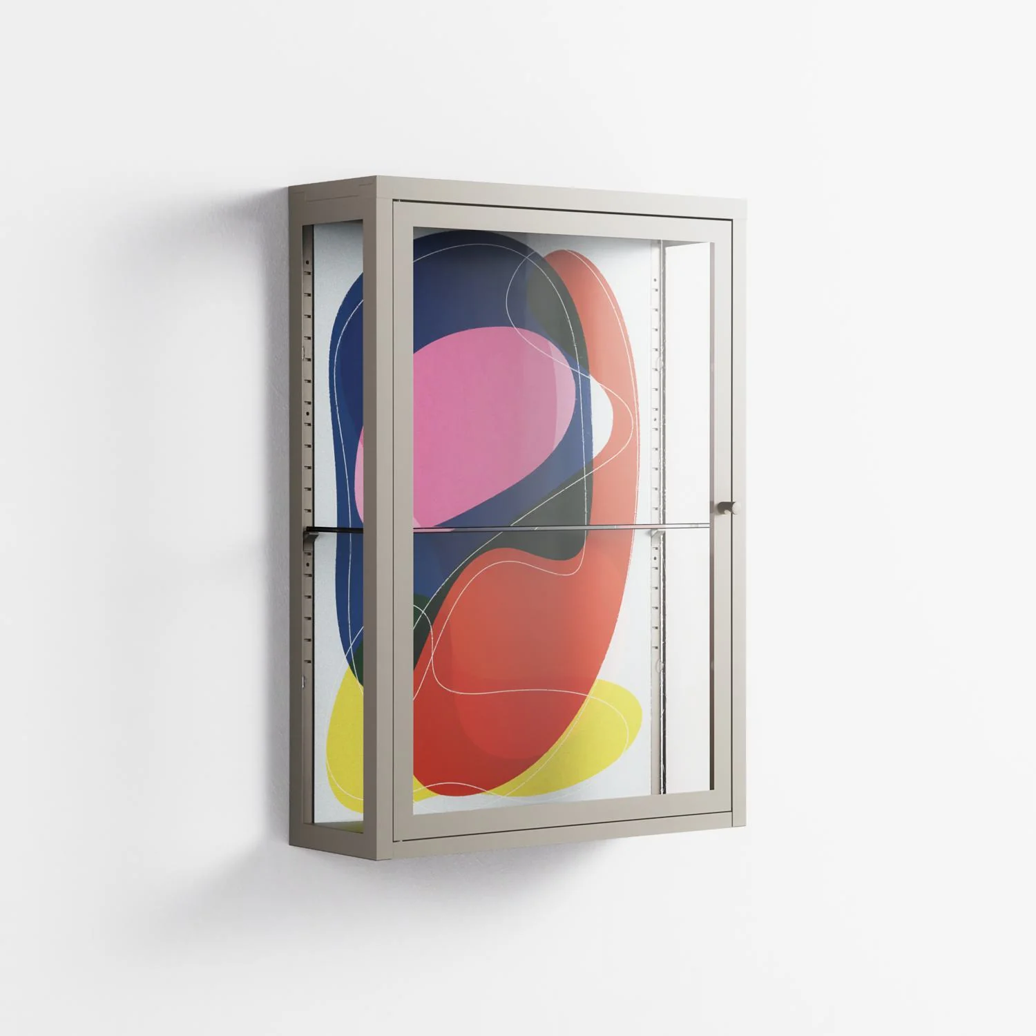 Blends - Wall Cabinet - Vratislav Pecka - Pebble - Clear glass - Image 4