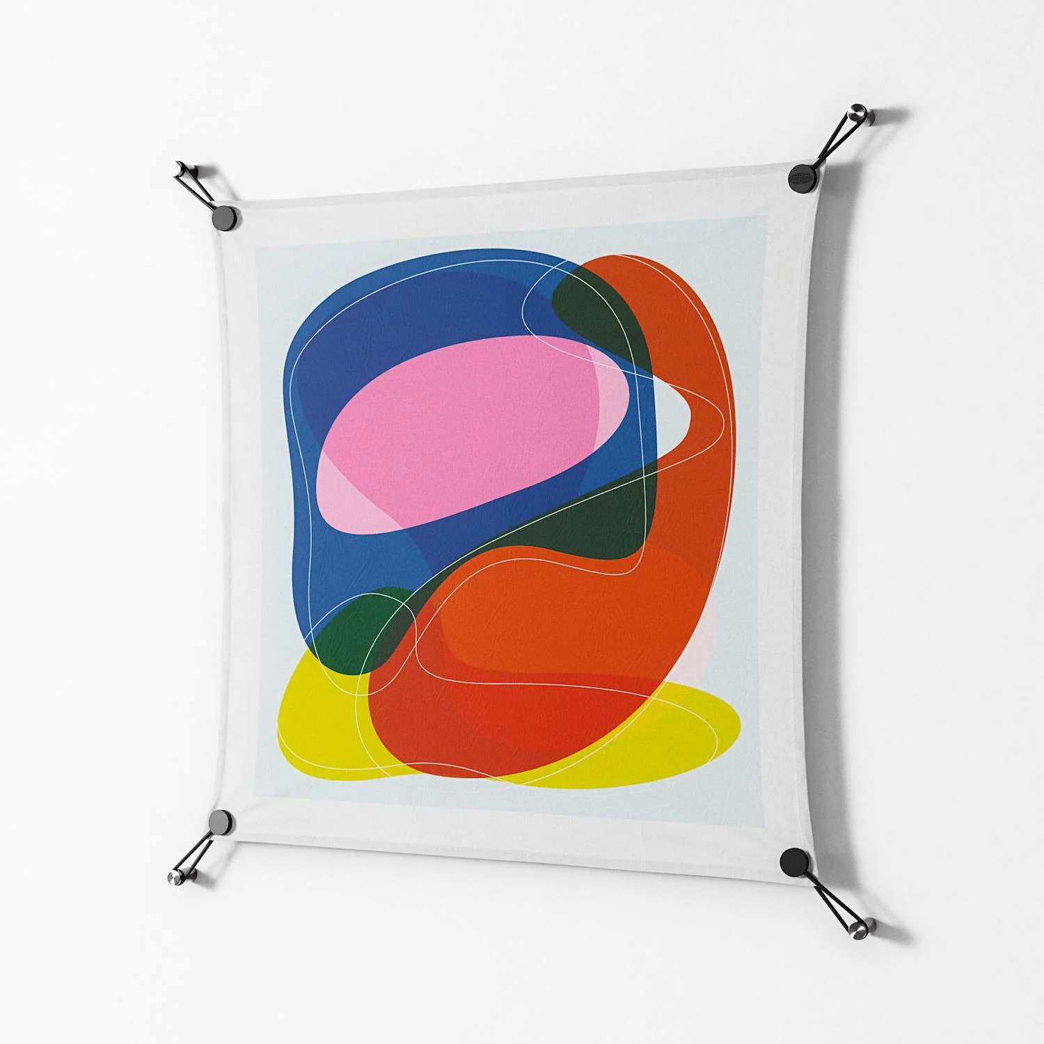 Blends - Work On Wall - Vratislav Pecka - Black - 70 x 70 cm - Image 2