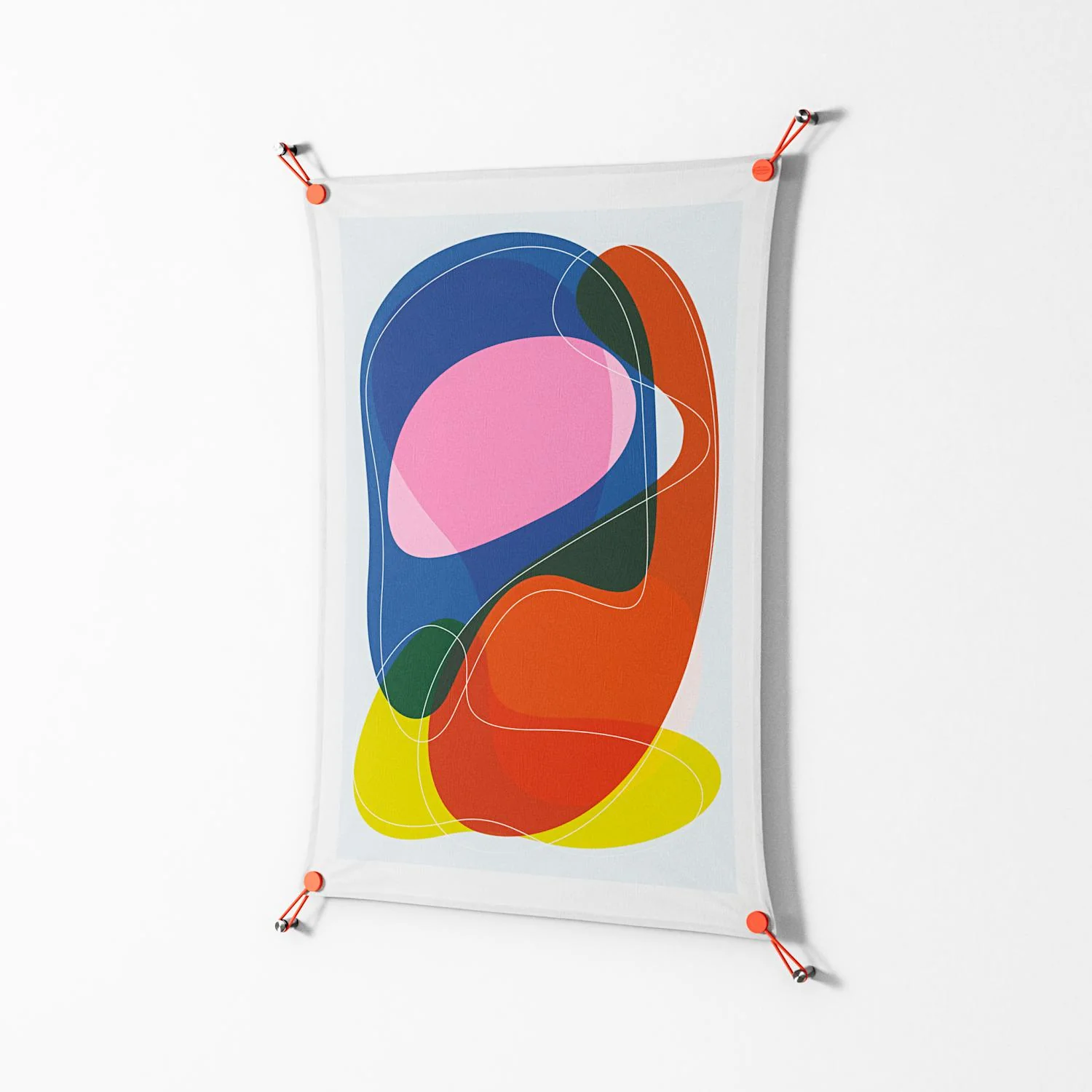 Blends - Work On Wall - Vratislav Pecka - Orange - 70 x 100 cm - Image 2