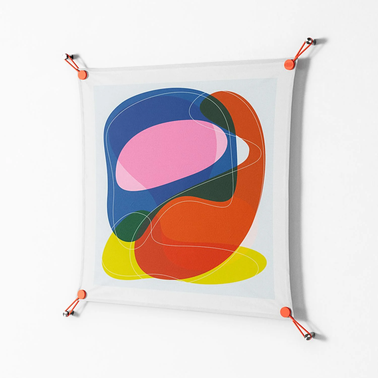 Blends - Work On Wall - Vratislav Pecka - Orange - 70 x 70 cm - Image 2