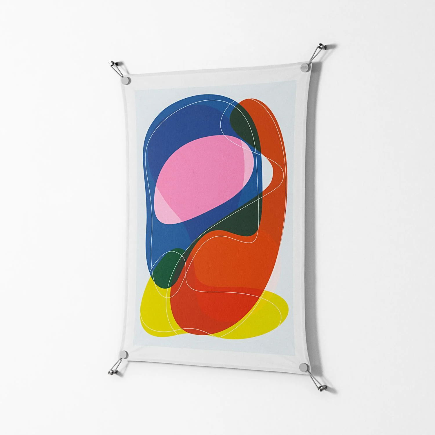 Blends - Work On Wall - Vratislav Pecka - Silver - 70 x 100 cm - Image 2