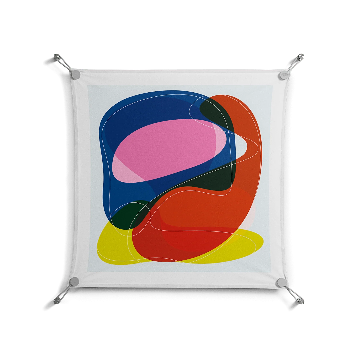 Blends - Work On Wall - Vratislav Pecka - Silver - 70 x 70 cm