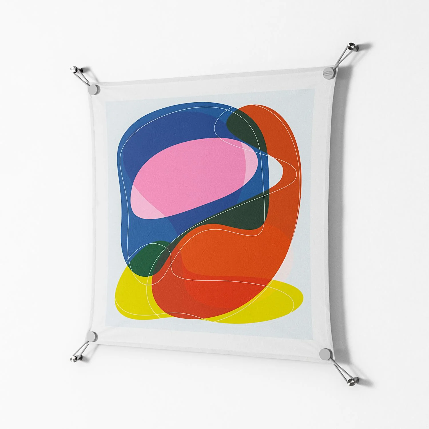 Blends - Work On Wall - Vratislav Pecka - Silver - 70 x 70 cm - Image 2