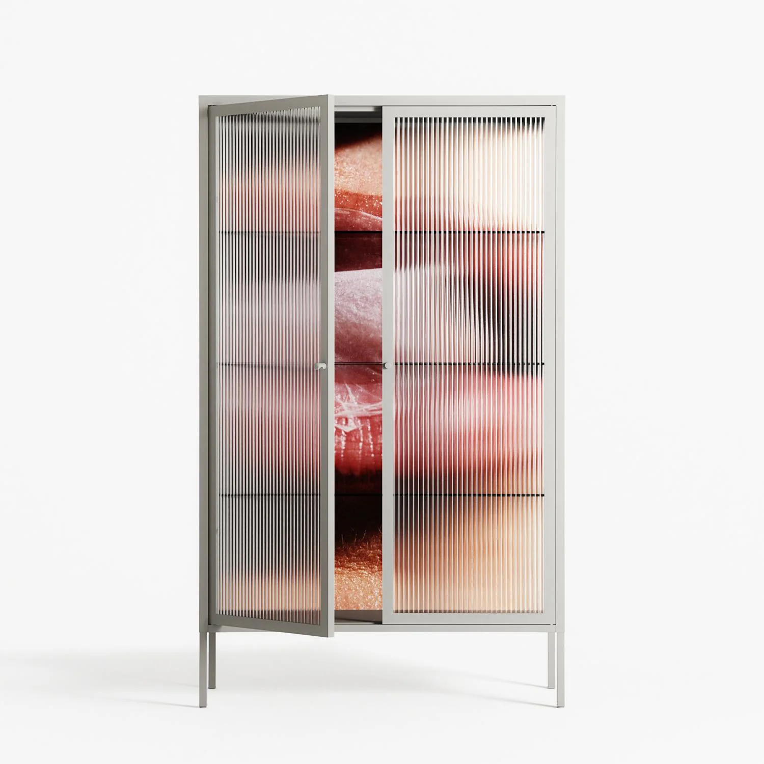 Blow - Cabinet - Nadia Ryder - Chalk - Reeded glass - Image 2
