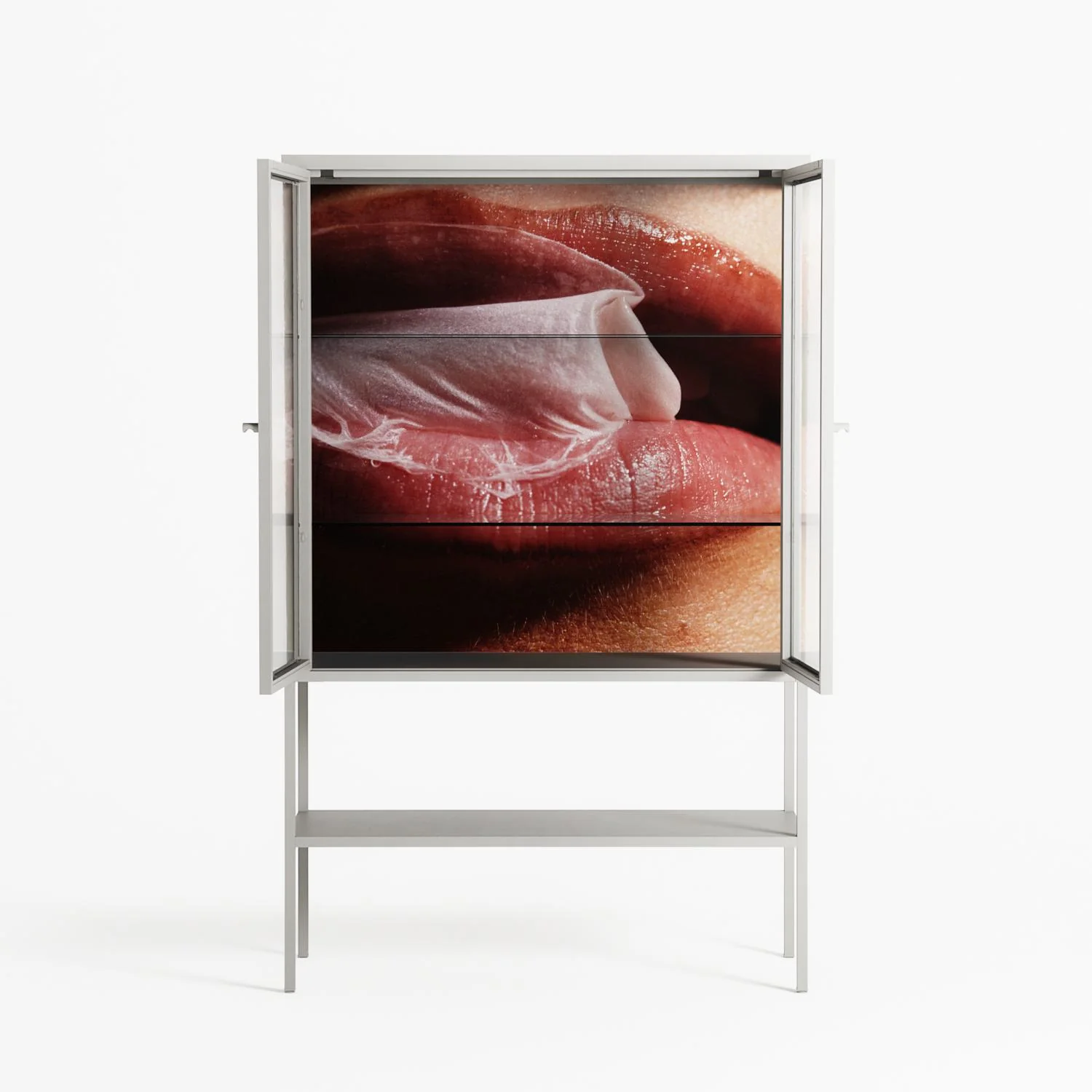 Blow - Loft Cabinet - Nadia Ryder - Chalk - Clear glass - Image 3