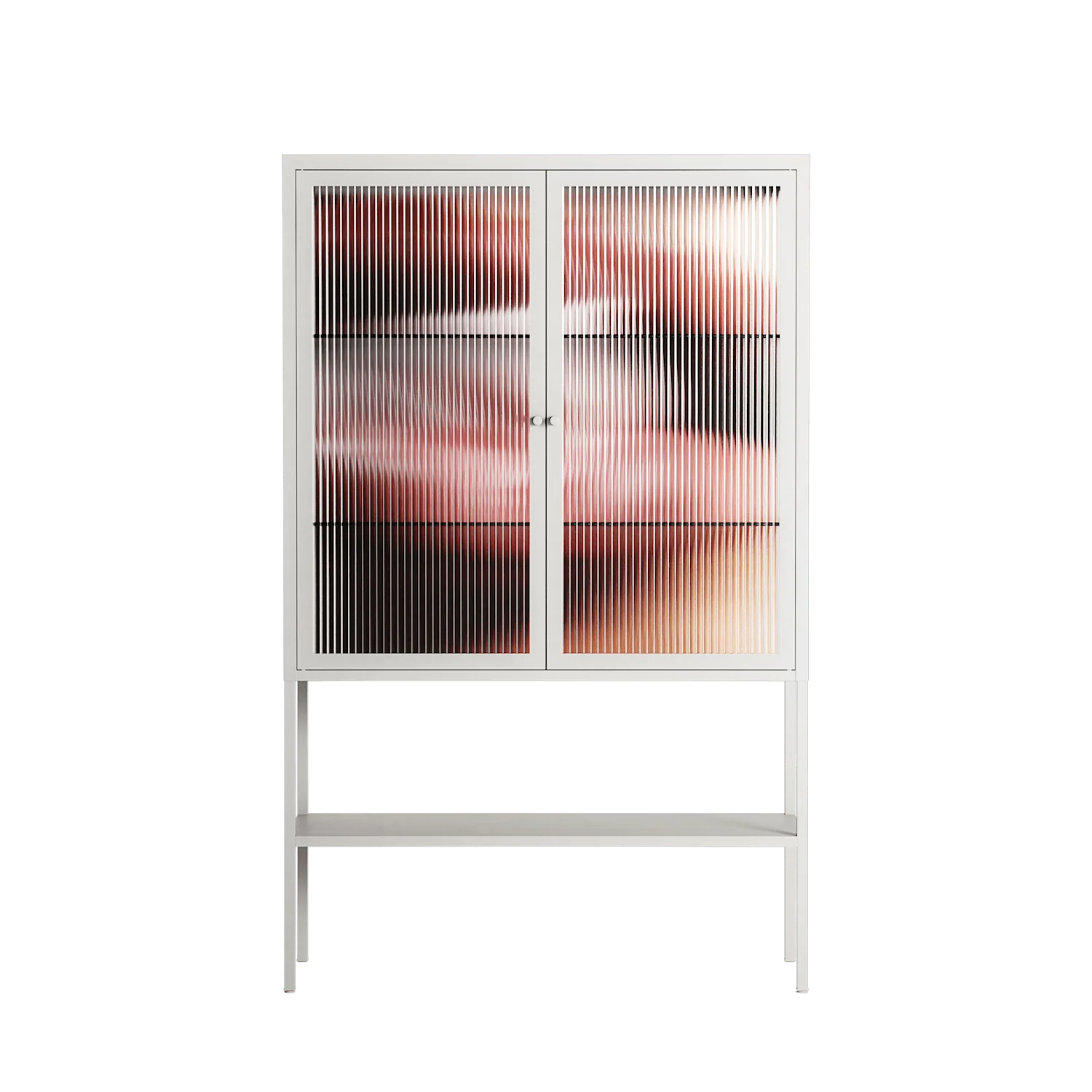 Blow - Loft Cabinet - Nadia Ryder - Chalk - Reeded glass