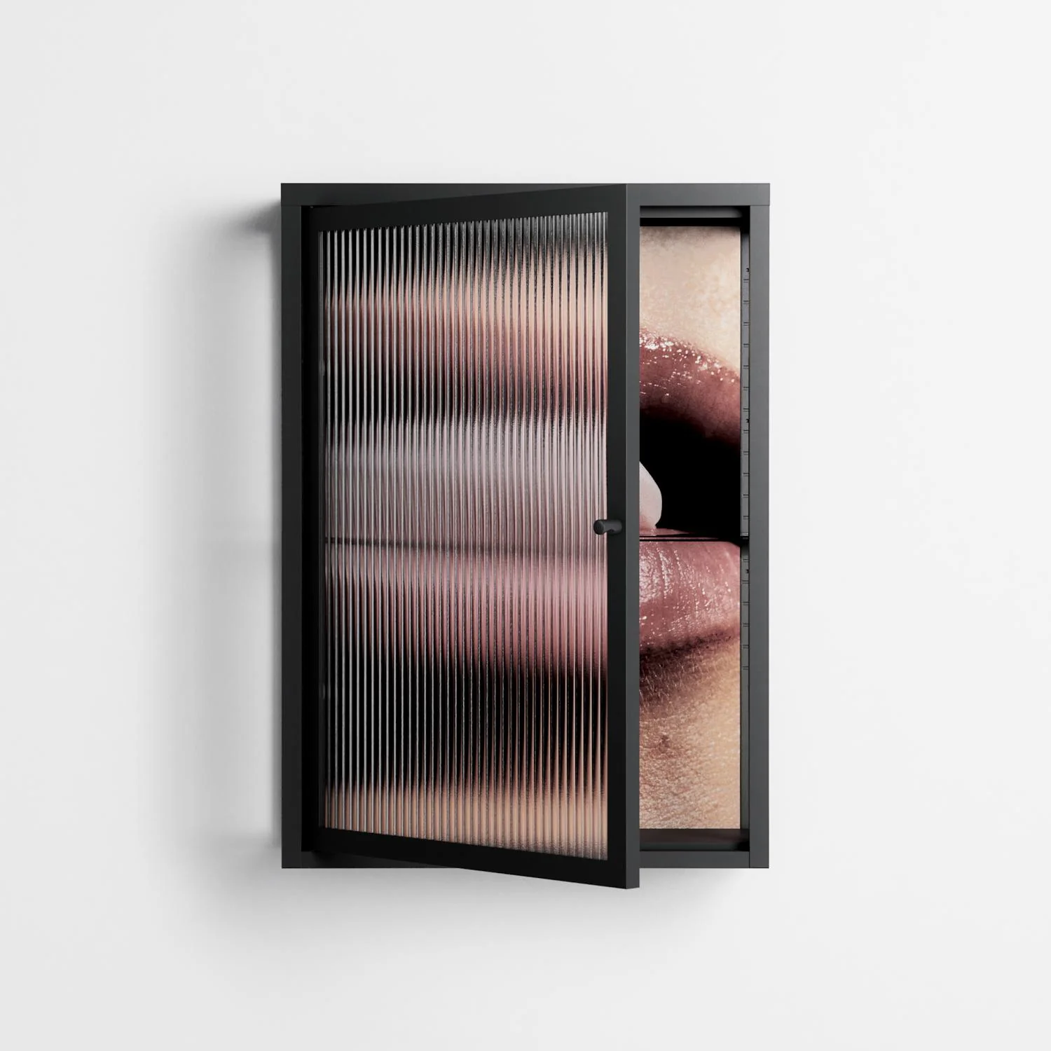 Blow - Wall Cabinet - Nadia Ryder - Antracite - Reeded glass - Image 2