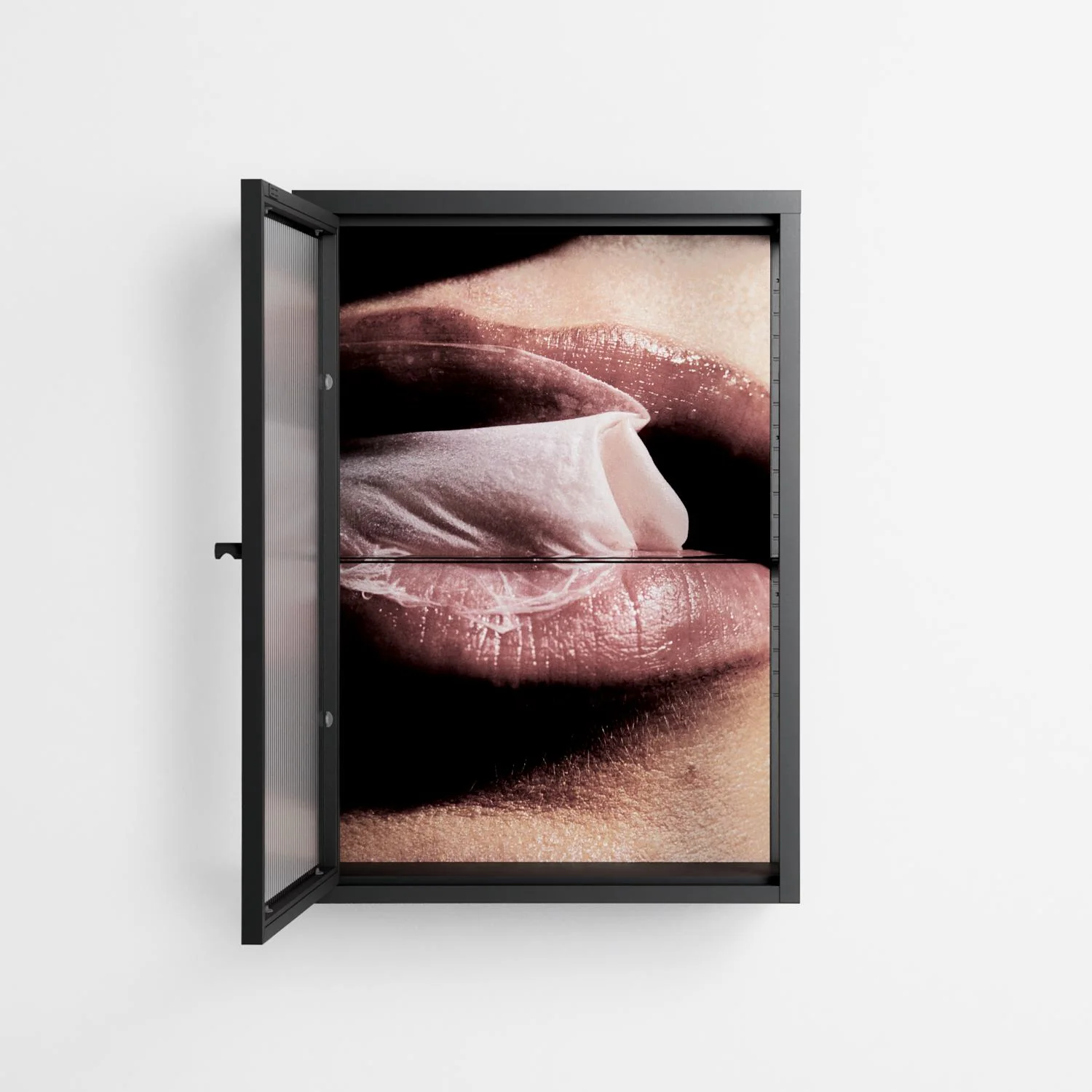 Blow - Wall Cabinet - Nadia Ryder - Antracite - Reeded glass - Image 3