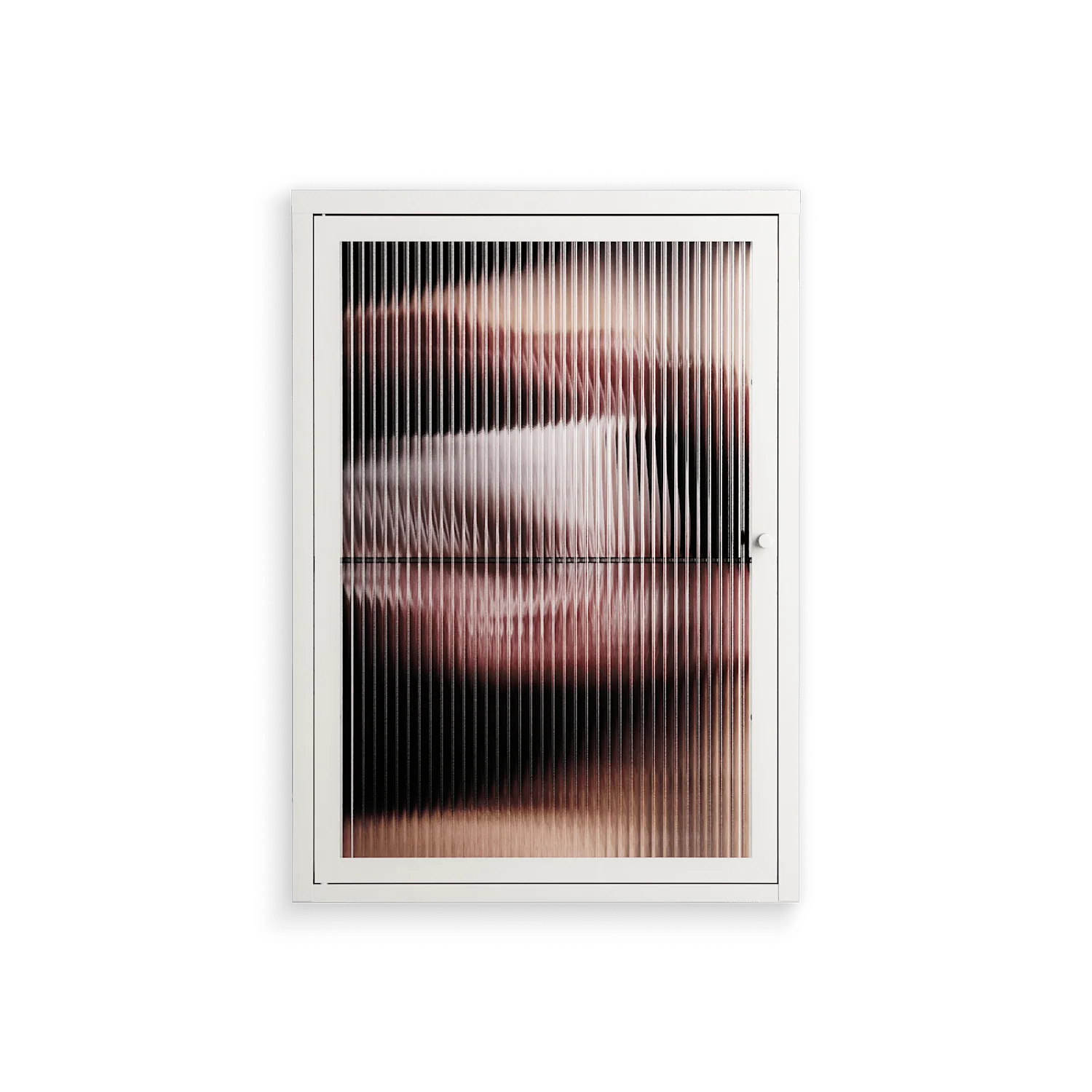 Blow - Wall Cabinet - Nadia Ryder - Chalk - Reeded glass
