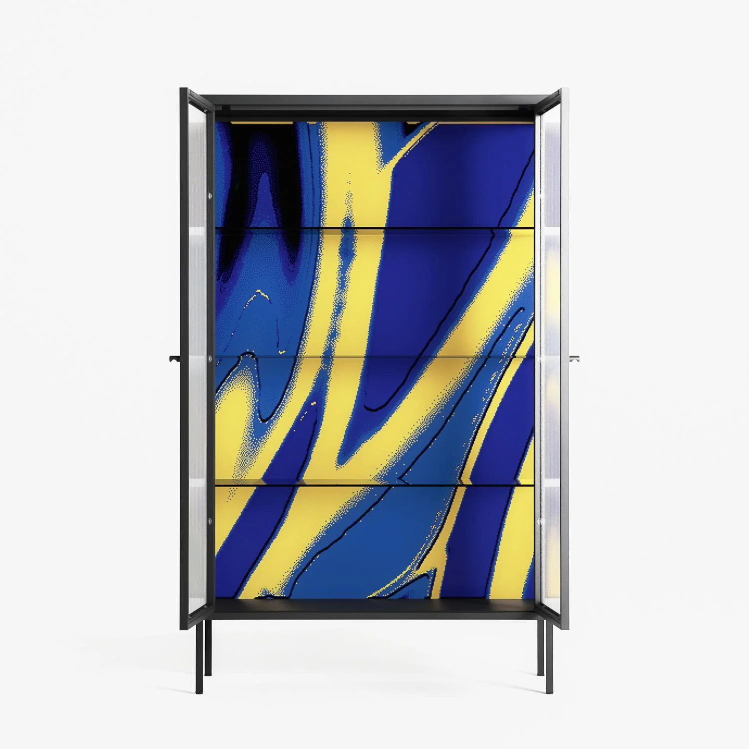Blue Gale - Cabinet - Oluwasheyi Adebayo - Antracite - Reeded glass - Image 3