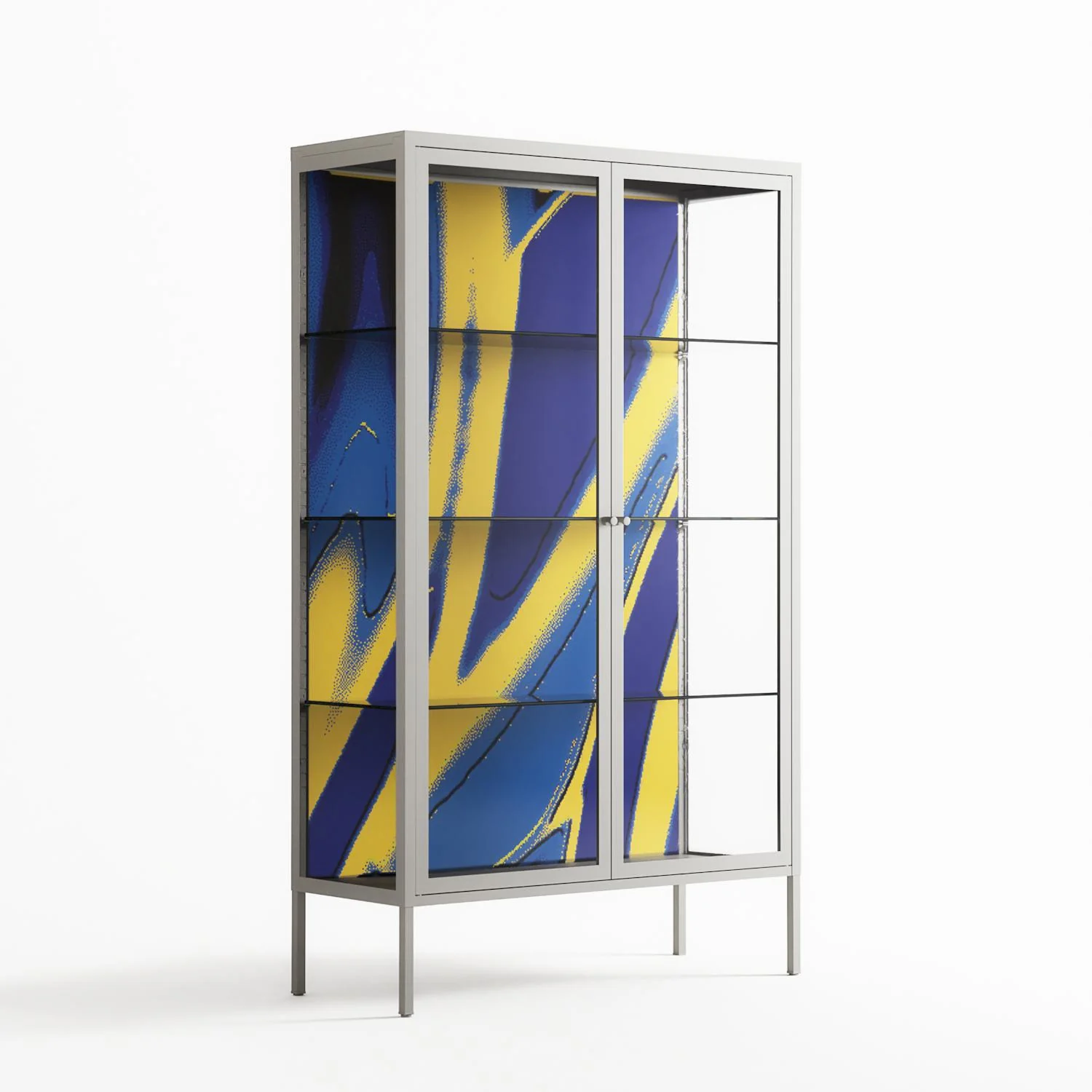 Blue Gale - Cabinet - Oluwasheyi Adebayo - Chalk - Clear glass - Image 4