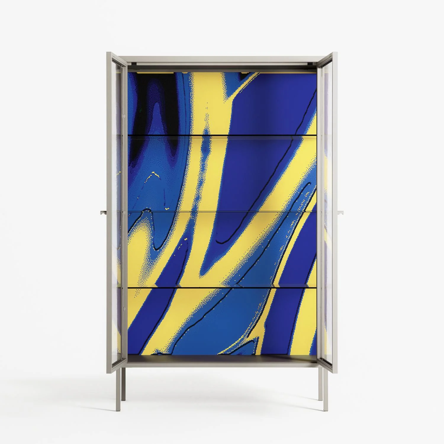 Blue Gale - Cabinet - Oluwasheyi Adebayo - Pebble - Clear glass - Image 3
