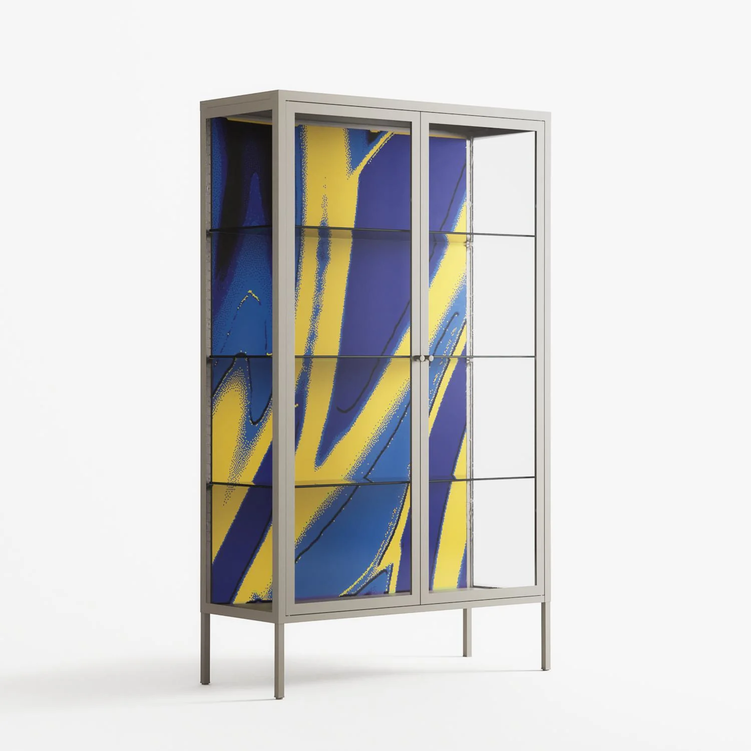 Blue Gale - Cabinet - Oluwasheyi Adebayo - Pebble - Clear glass - Image 4