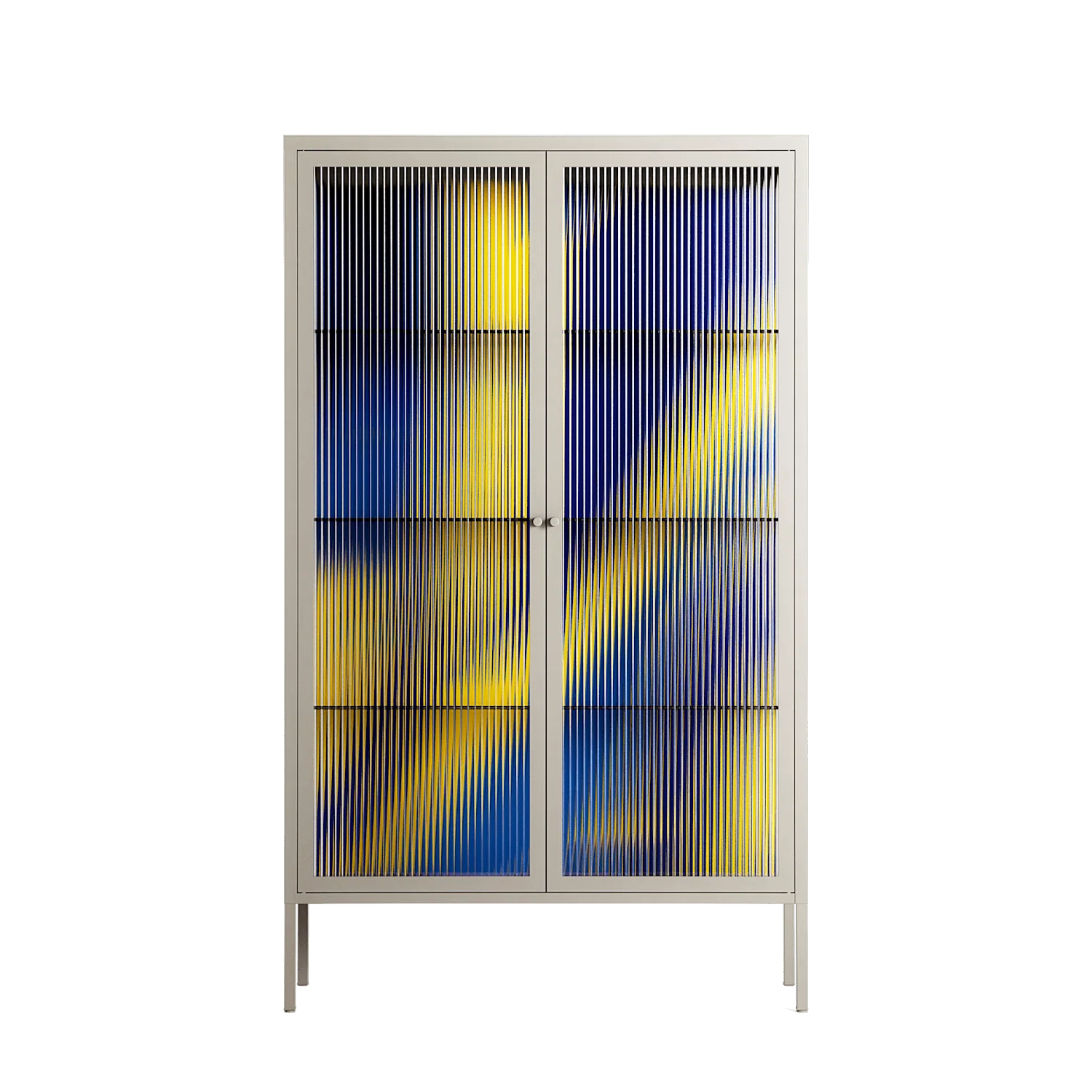Blue Gale - Cabinet - Oluwasheyi Adebayo - Pebble - Reeded glass
