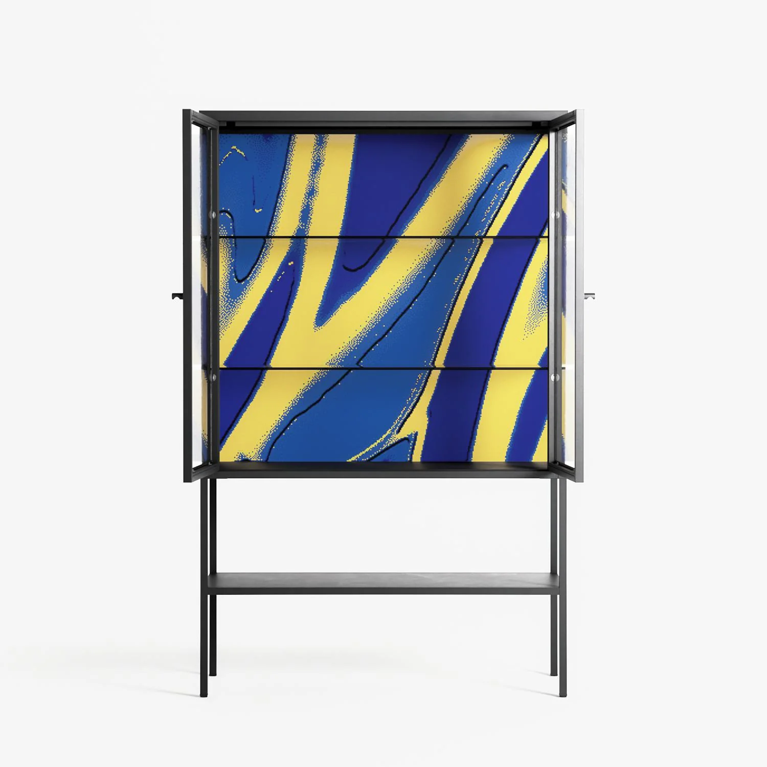 Blue Gale - Loft Cabinet - Oluwasheyi Adebayo - Antracite - Clear glass - Image 3