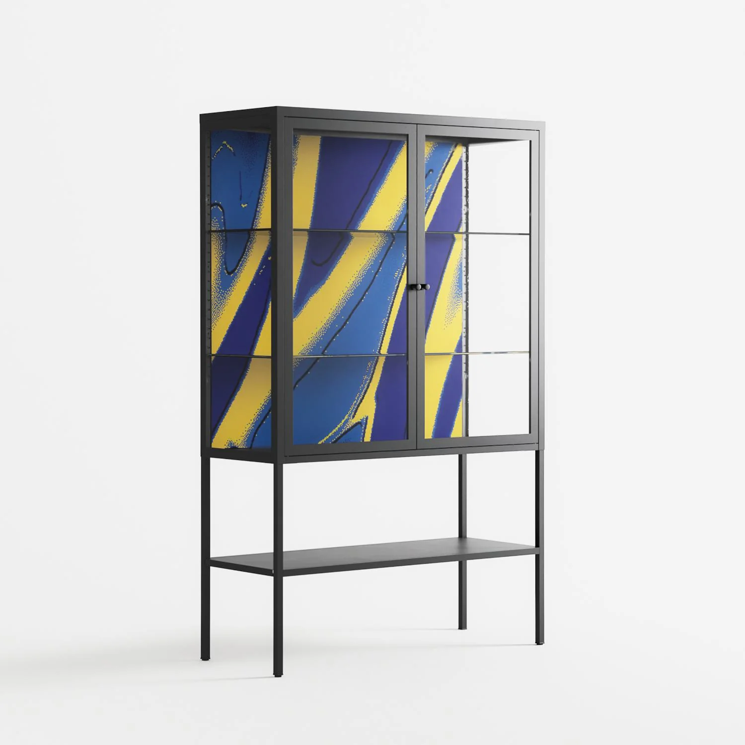 Blue Gale - Loft Cabinet - Oluwasheyi Adebayo - Antracite - Clear glass - Image 4