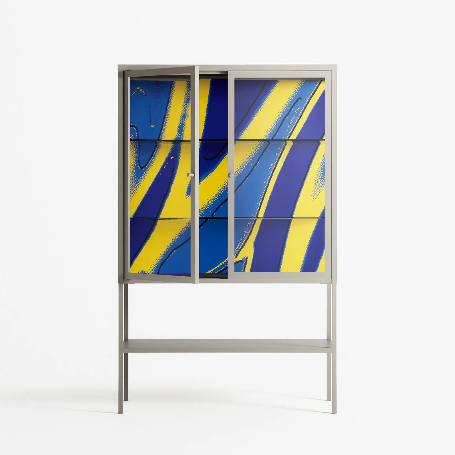 Blue Gale - Loft Cabinet - Oluwasheyi Adebayo - Pebble - Clear glass - Image 2