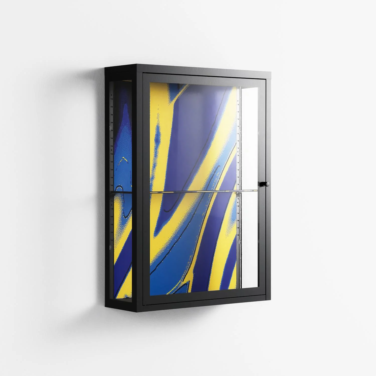 Blue Gale - Wall Cabinet - Oluwasheyi Adebayo - Antracite - Clear glass - Image 4