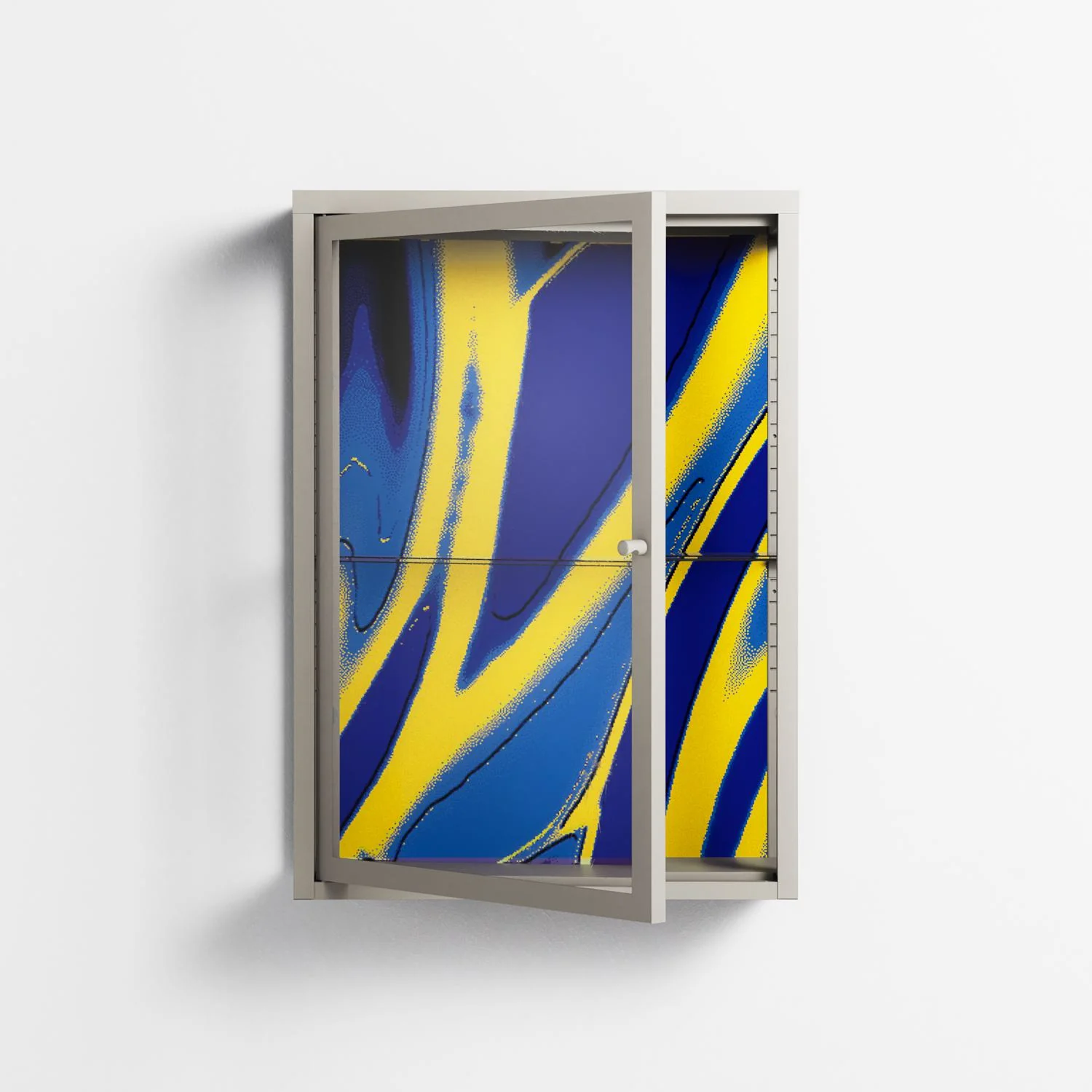 Blue Gale - Wall Cabinet - Oluwasheyi Adebayo - Pebble - Clear glass - Image 2