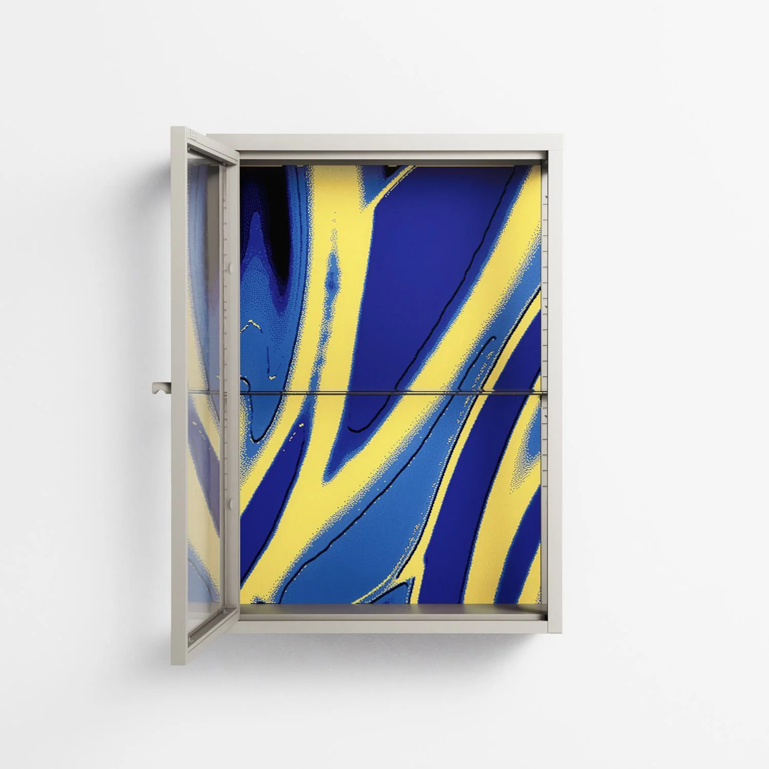 Blue Gale - Wall Cabinet - Oluwasheyi Adebayo - Pebble - Clear glass - Image 3