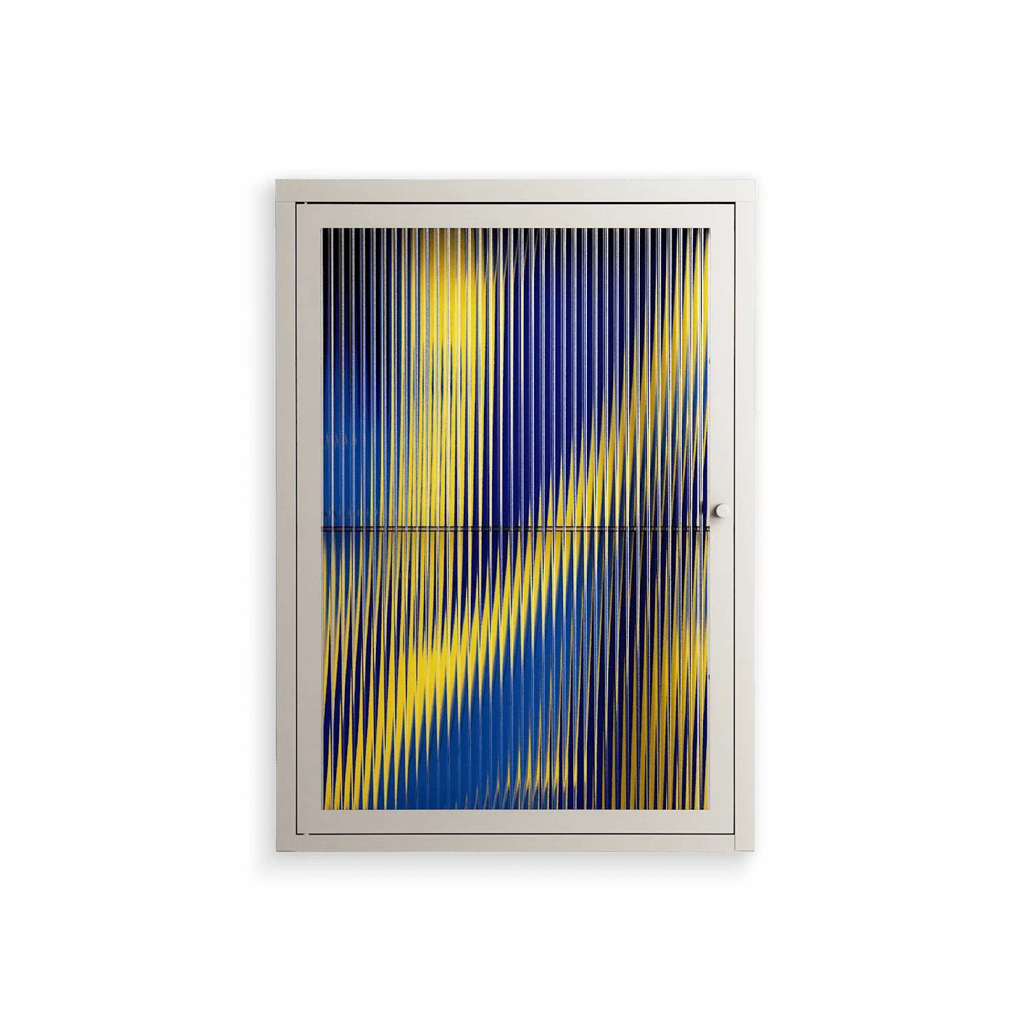 Blue Gale - Wall Cabinet - Oluwasheyi Adebayo - Pebble - Reeded glass