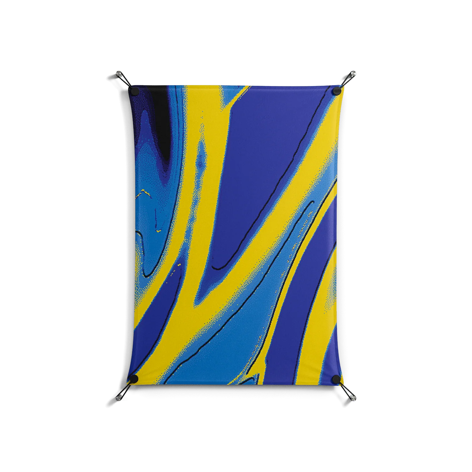 Blue Gale - Work On Wall - Oluwasheyi Adebayo - Black - 70 x 100 cm