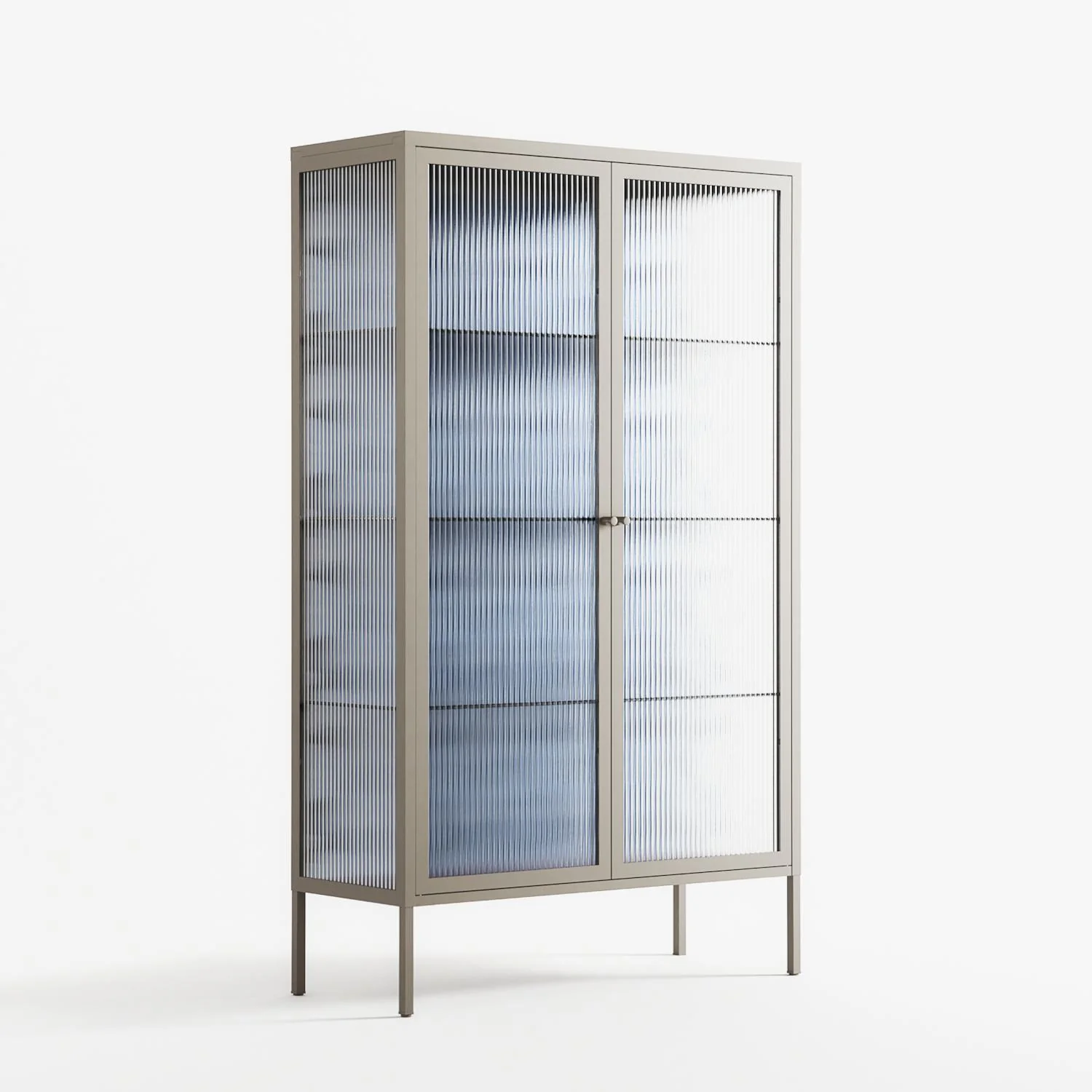 Blue Poppy 2 - Cabinet - Katie O’Shea - Pebble - Reeded glass - Image 4