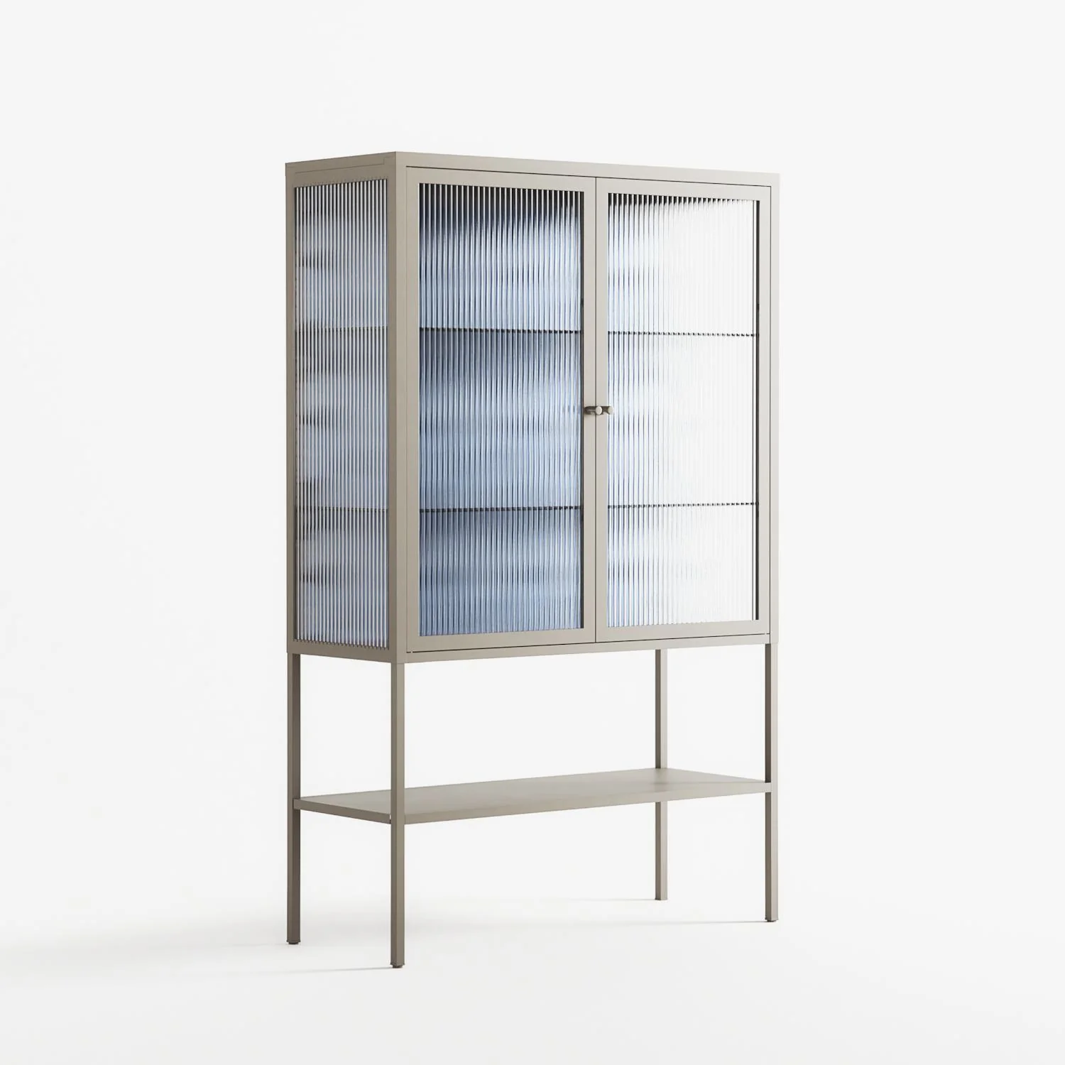 Blue Poppy 2 - Loft Cabinet - Katie O’Shea - Pebble - Reeded glass - Image 4