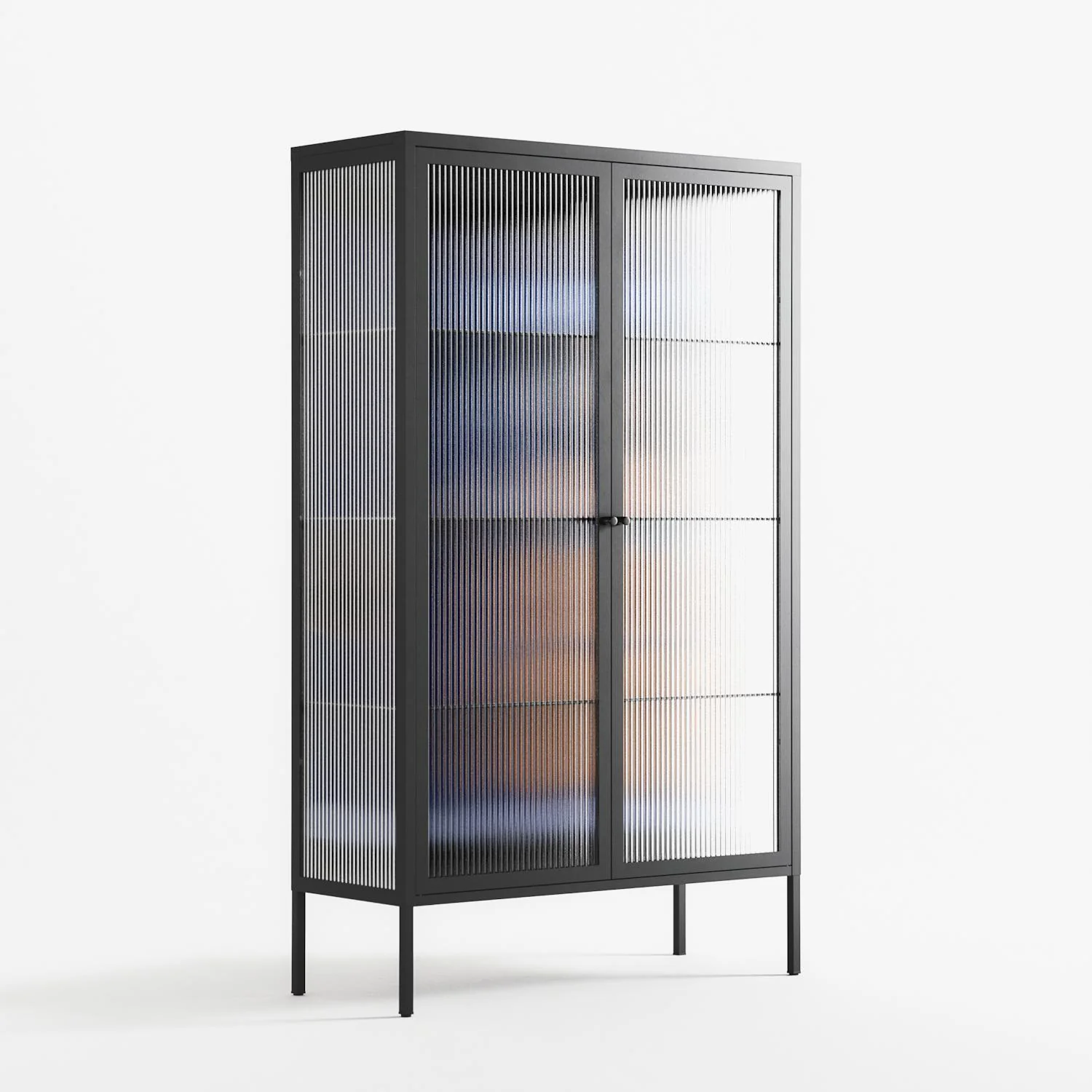 Blue Velvet - Cabinet - Sophie Goudman-Peachey - Antracite - Reeded glass - Image 4