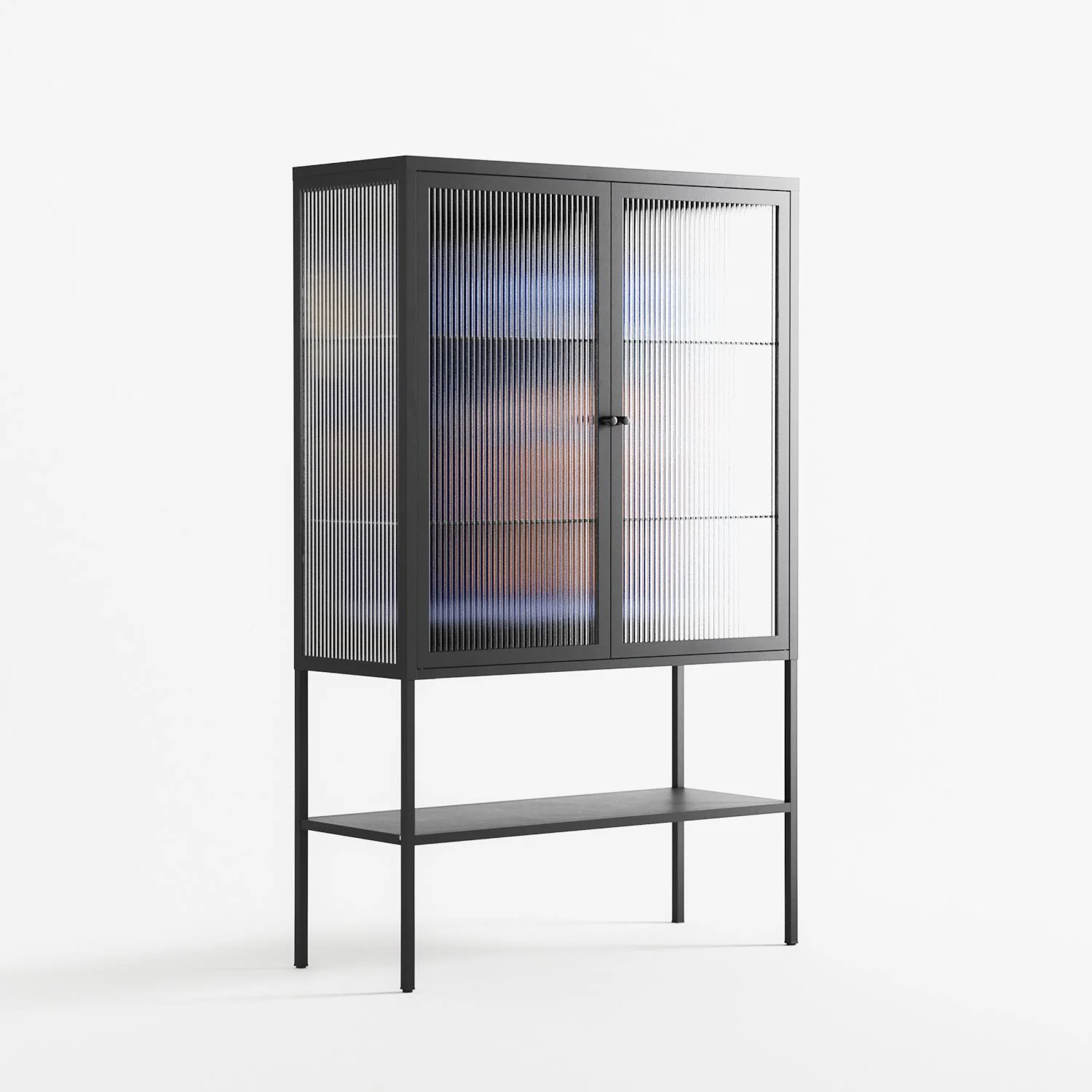 Blue Velvet - Loft Cabinet - Sophie Goudman-Peachey - Antracite - Reeded glass - Image 4