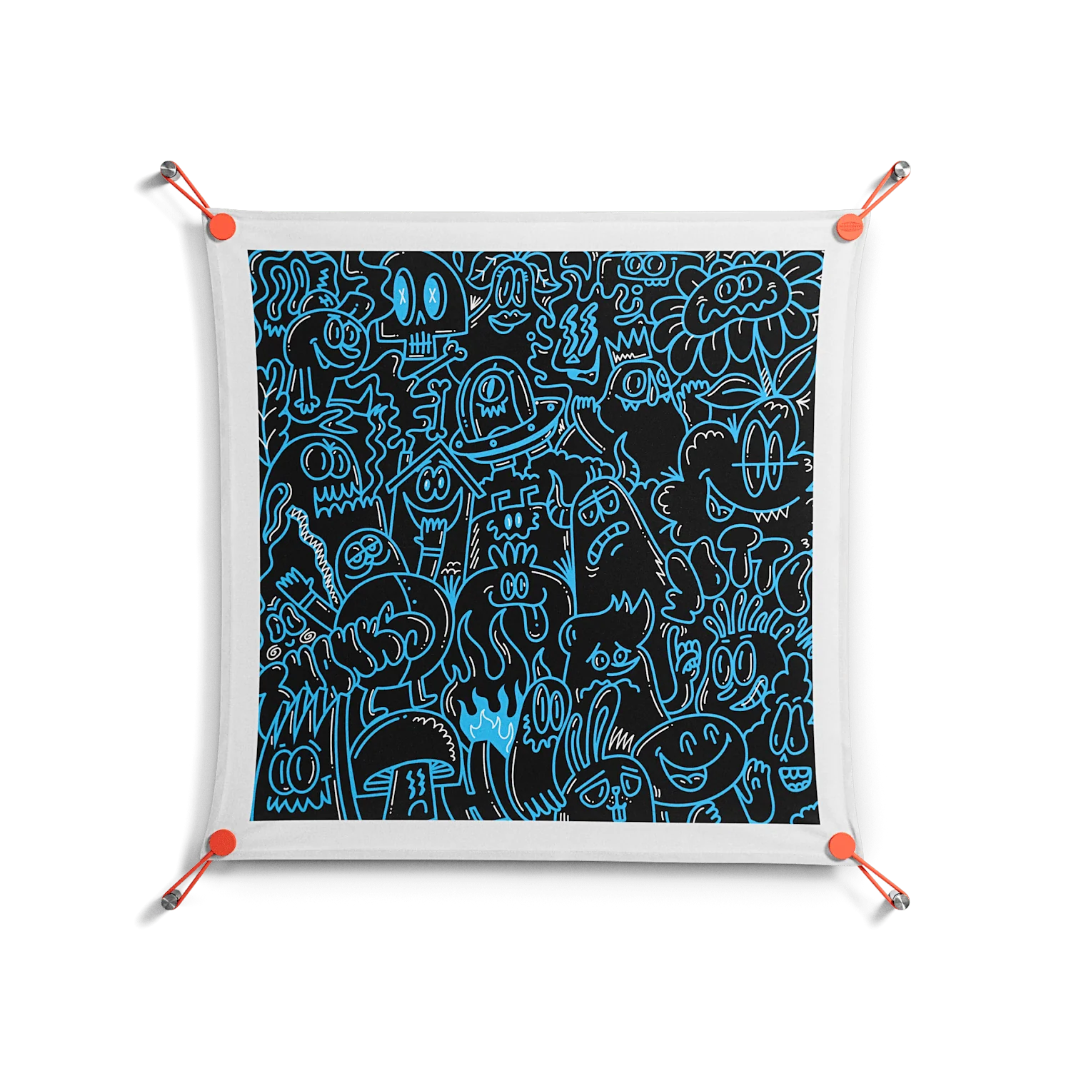 Blue Wotto - Work On Wall - Craig Watkins - Orange - 70 x 70 cm