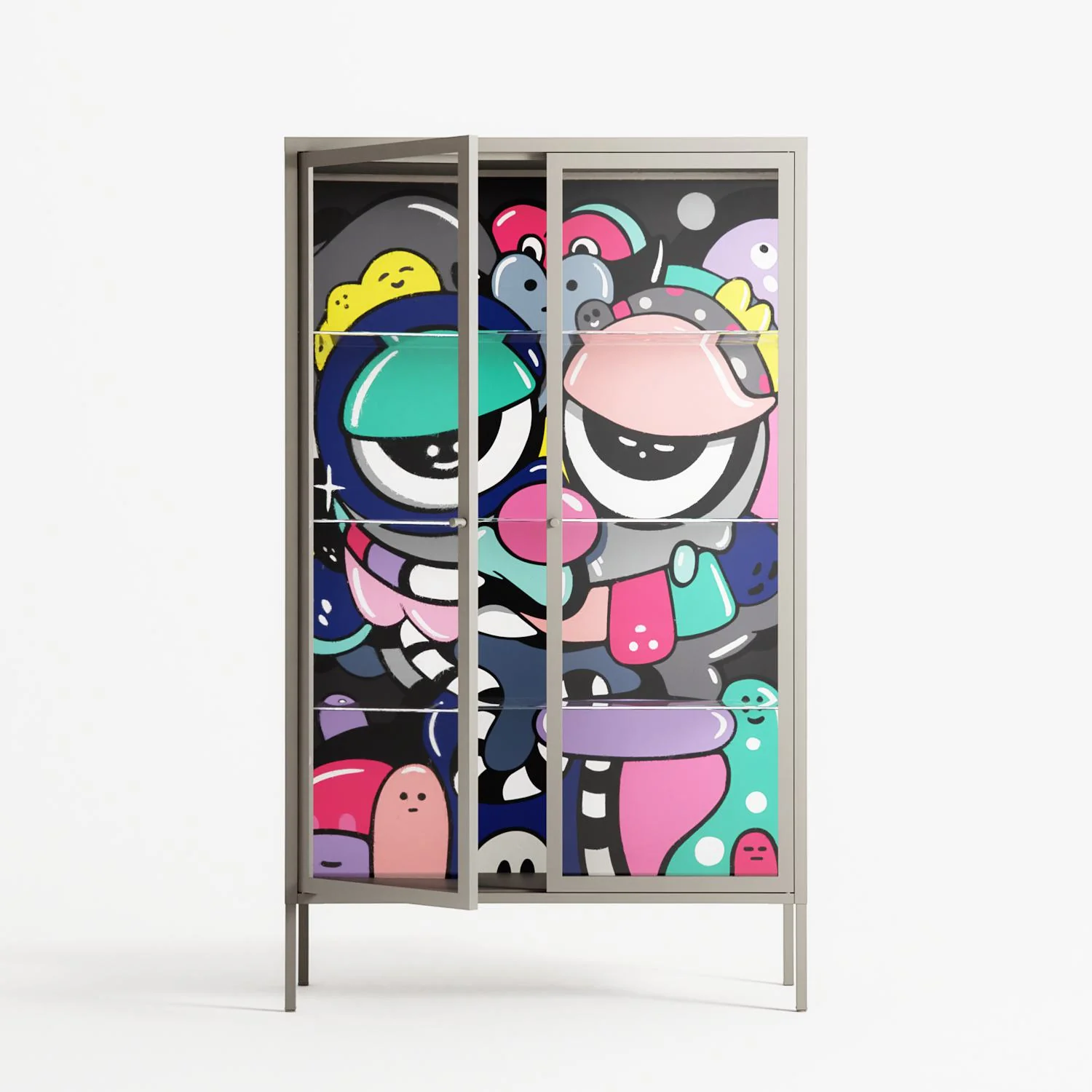 Bobsan - Cabinet - Maddalena Fanfani - Pebble - Clear glass - Image 2