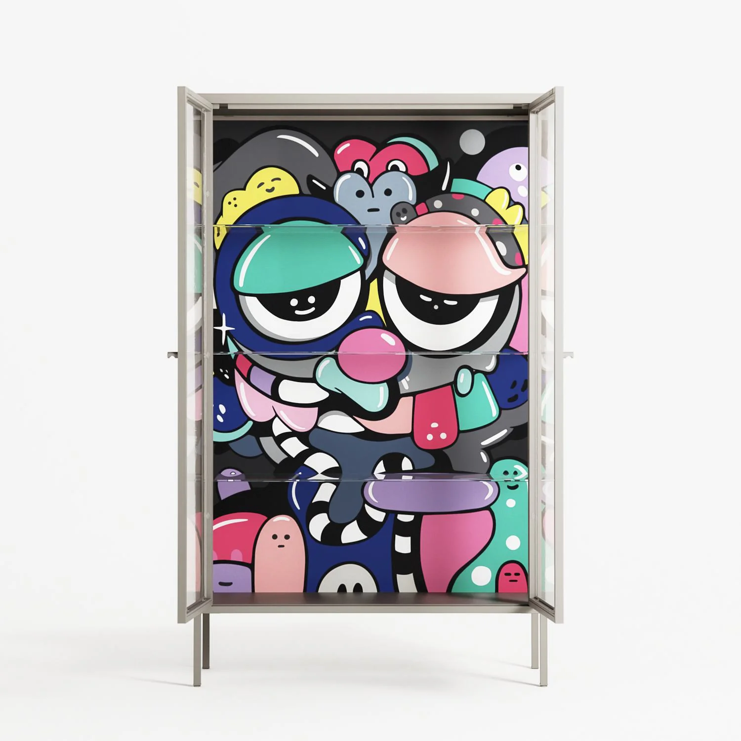 Bobsan - Cabinet - Maddalena Fanfani - Pebble - Clear glass - Image 3