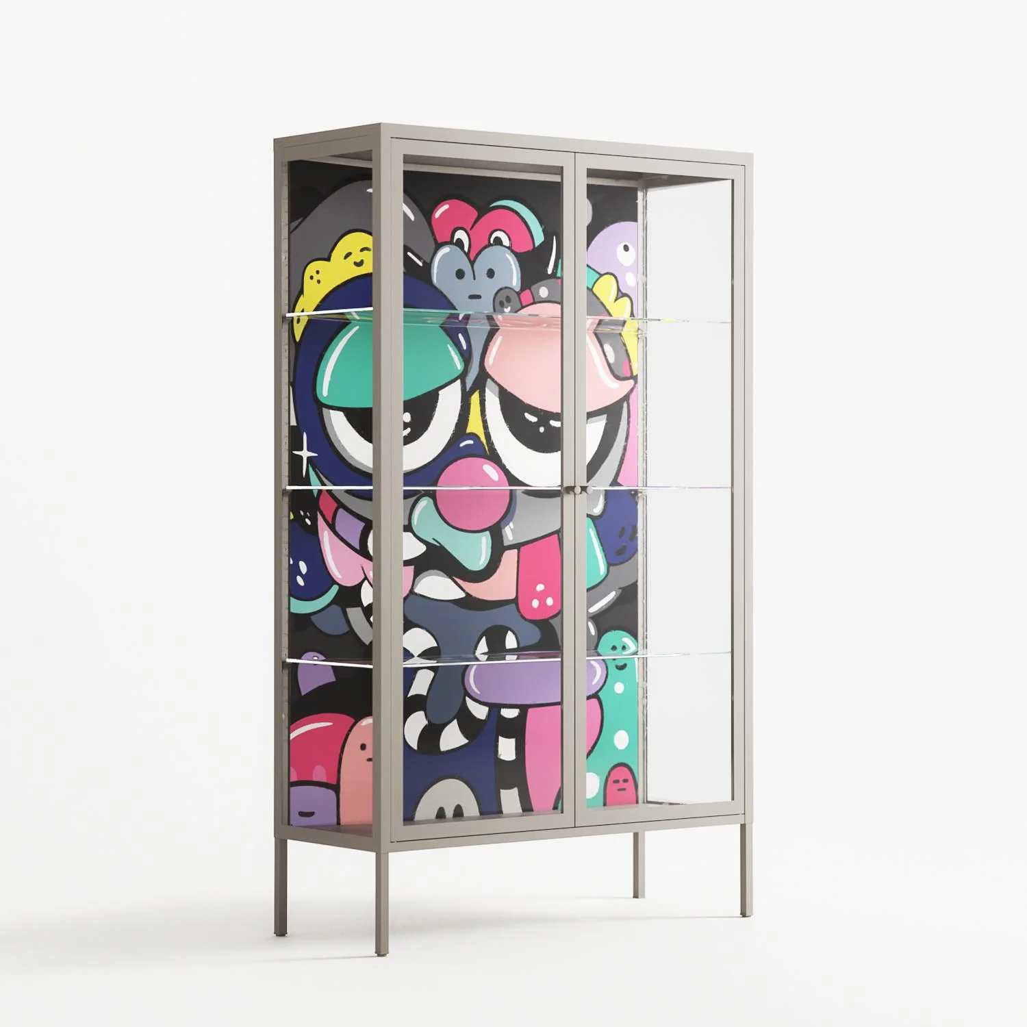 Bobsan - Cabinet - Maddalena Fanfani - Pebble - Clear glass - Image 4