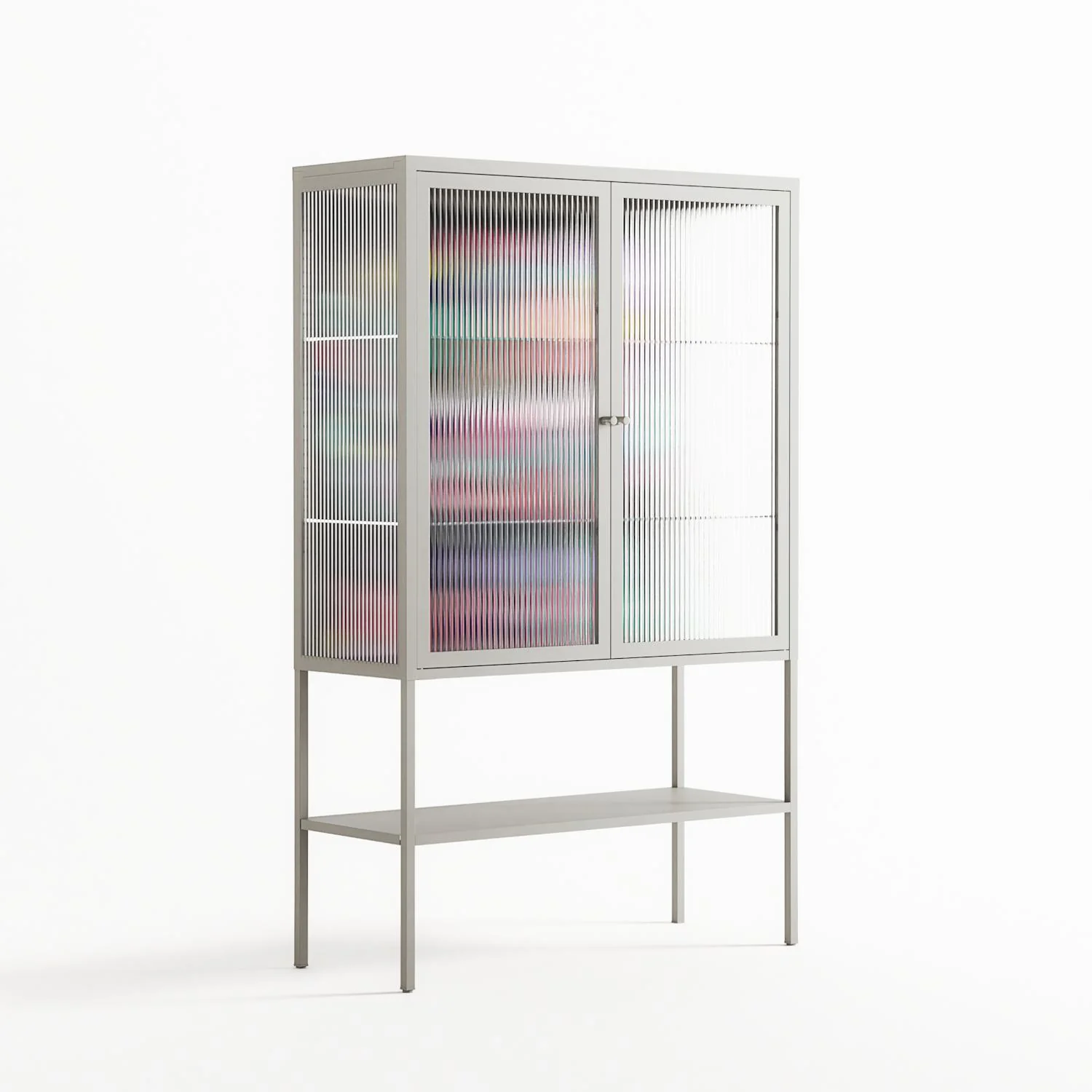 Bobsan - Loft Cabinet - Maddalena Fanfani - Chalk - Reeded glass - Image 4