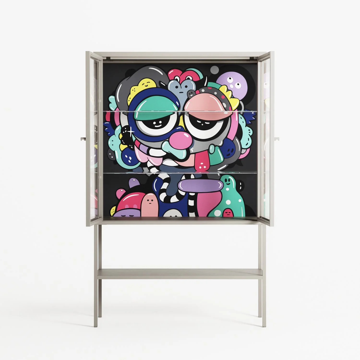 Bobsan - Loft Cabinet - Maddalena Fanfani - Pebble - Clear glass - Image 3